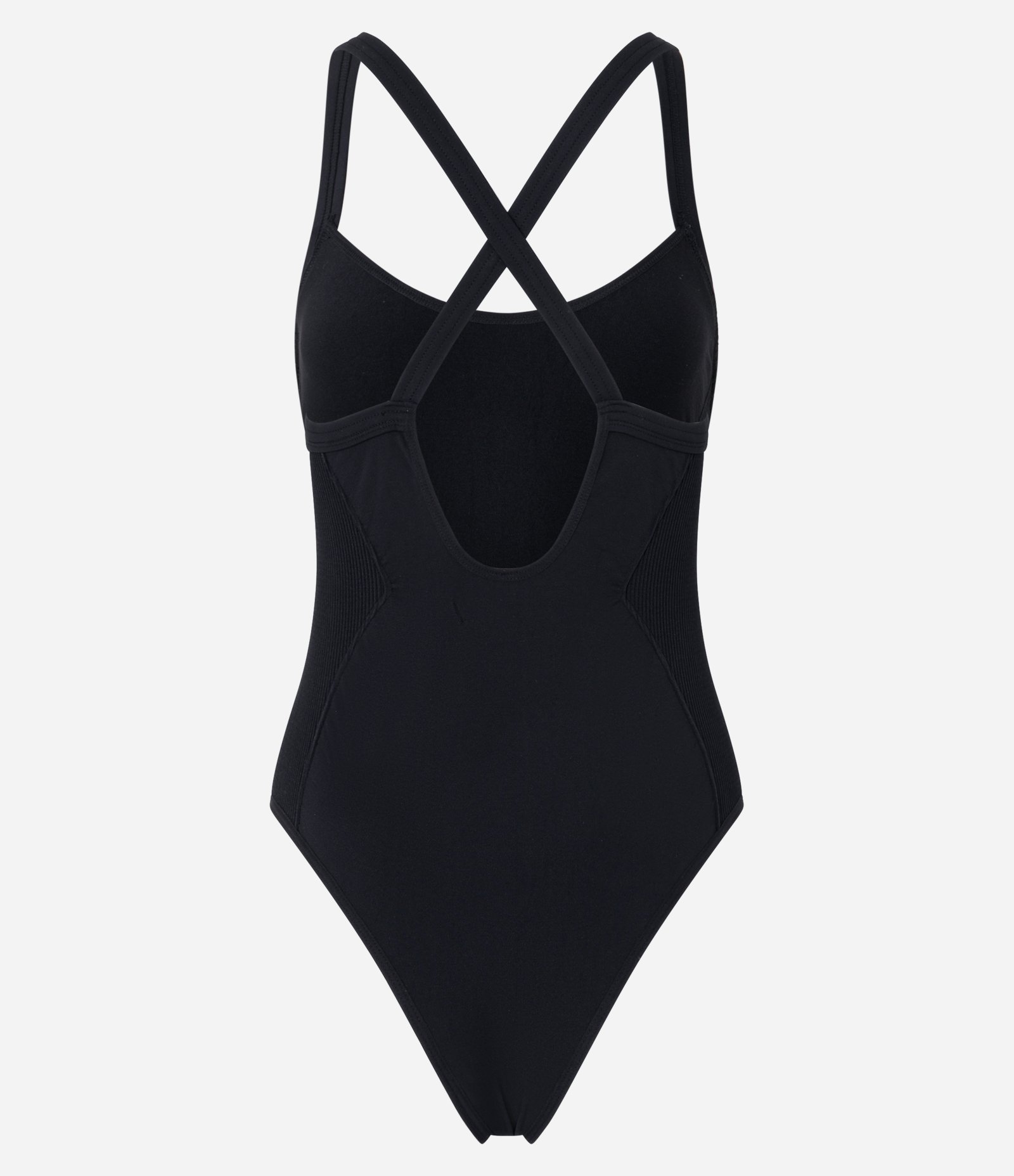 Body Seamless com Recorte Lateral Texturizado Preto 7