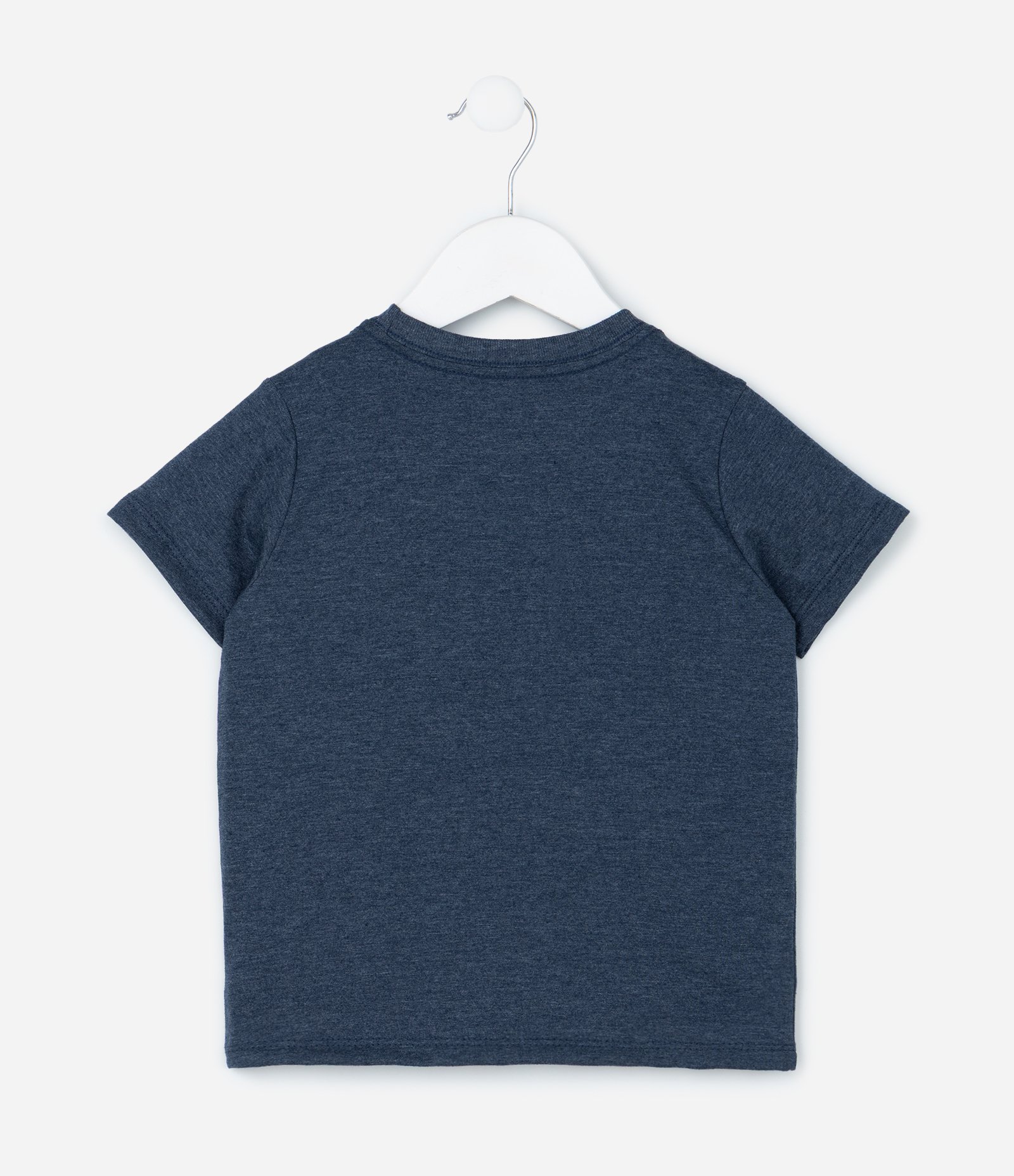 Camiseta Infantil com Estampa Tratorzinho - Tam 1 a 6 Anos Azul 3