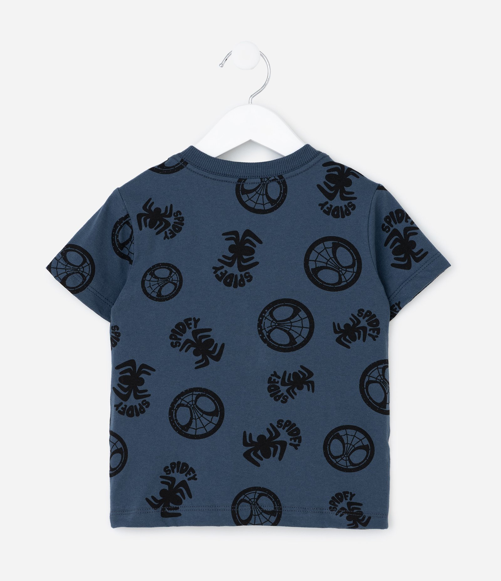Camiseta Infantil em Algodão Estampa Spidey - Tam 2 a 6 anos Azul 3