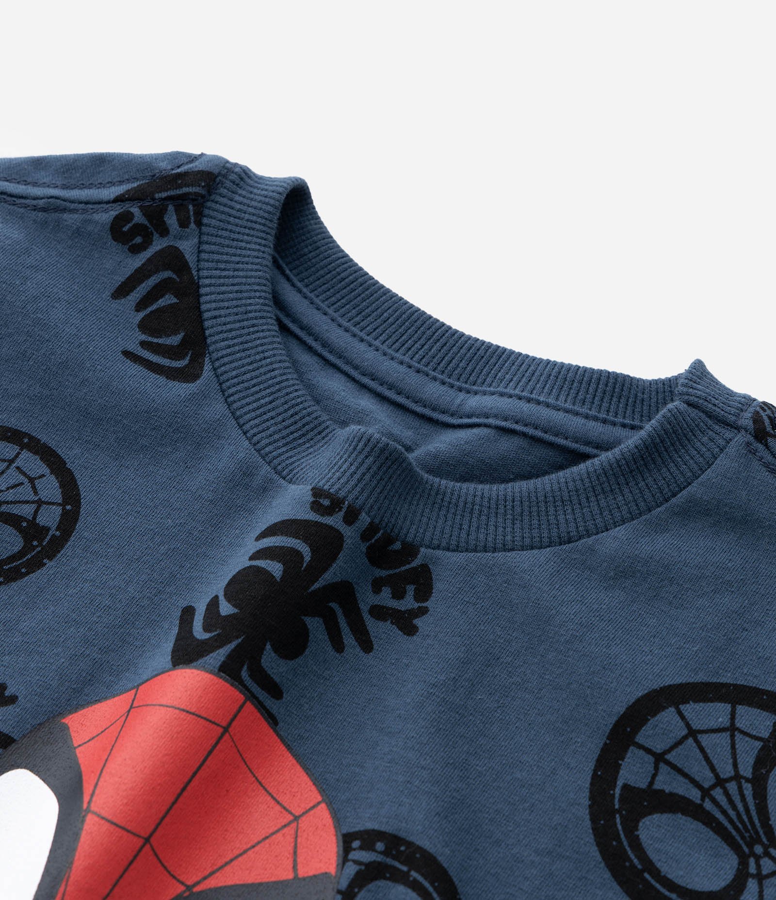 Camiseta Infantil em Algodão Estampa Spidey - Tam 2 a 6 anos Azul 5
