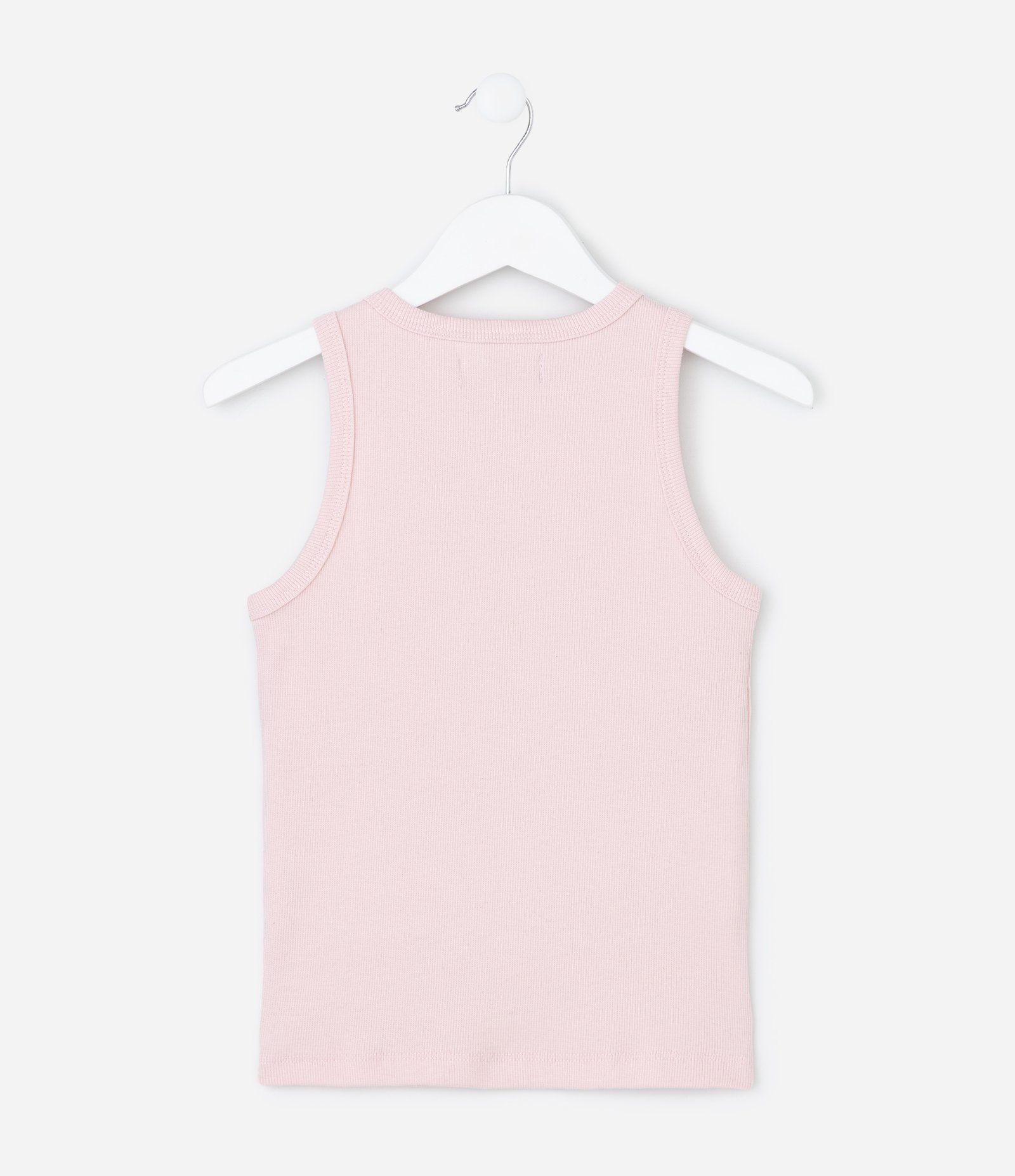 Regata Infantil em Ribana com Brilhos na Gola - Tam 5 a 14 Anos Rosa 3