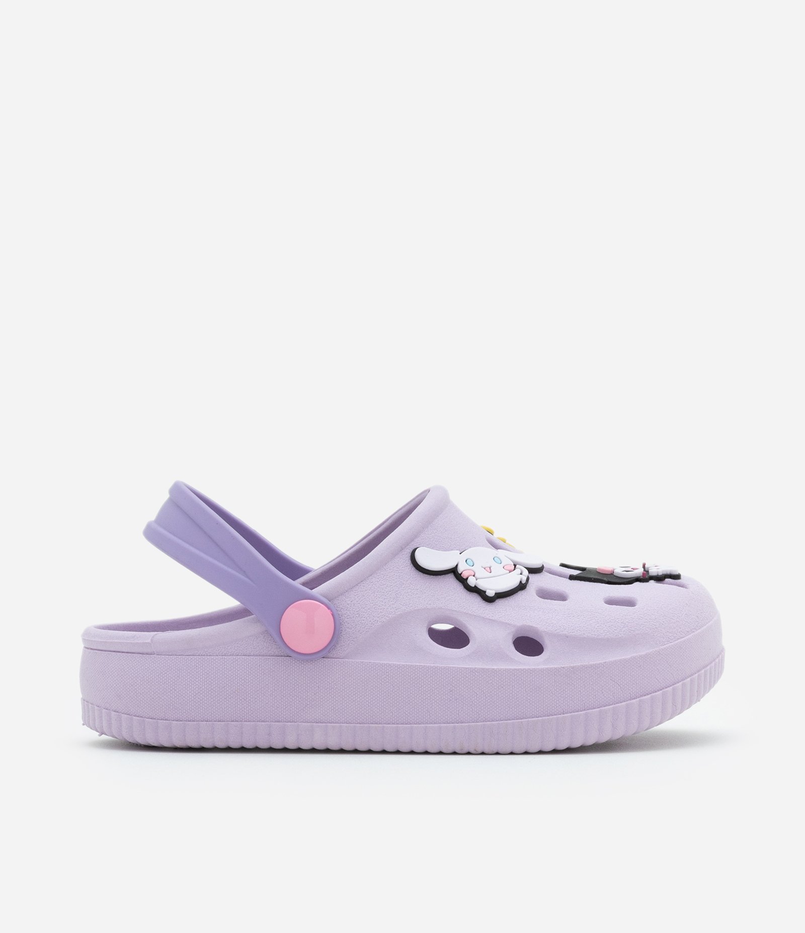 Sandália Babuche Infantil com Patch Hello Kitty e Amigos - Tam 28 a 35 Lilás 5