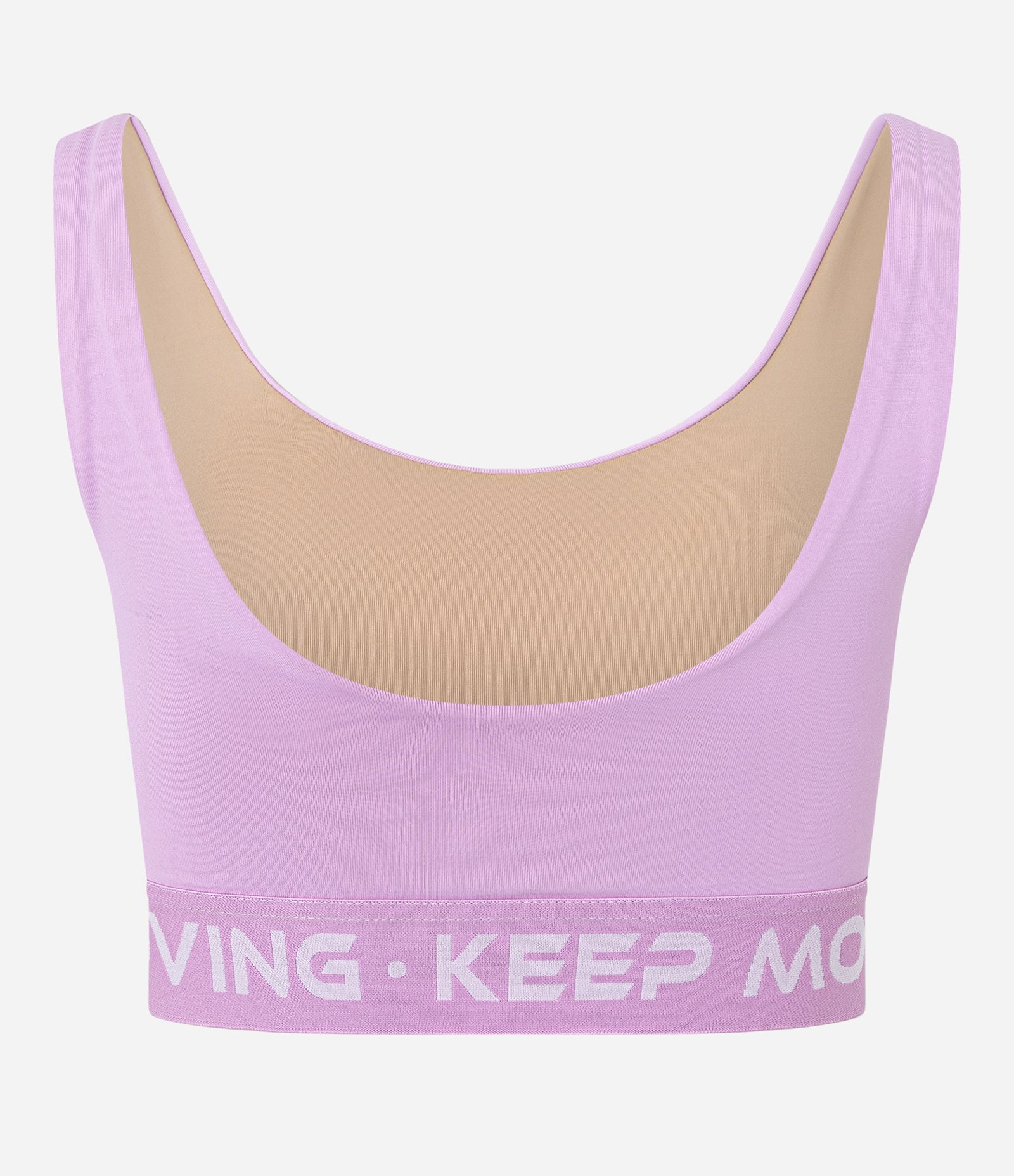Top Esportivo em Microfibra com Bojo Removível e Elástico Keep Moving Lilás 8