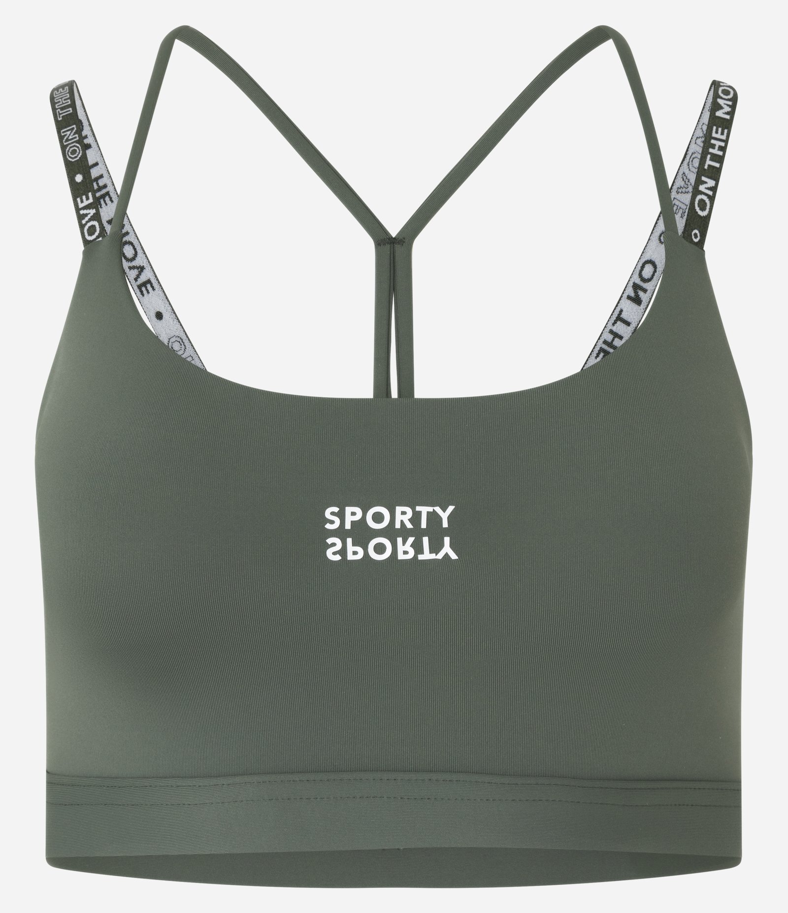 Top Esportivo com Bojo e Alças com Lettering Verde 5