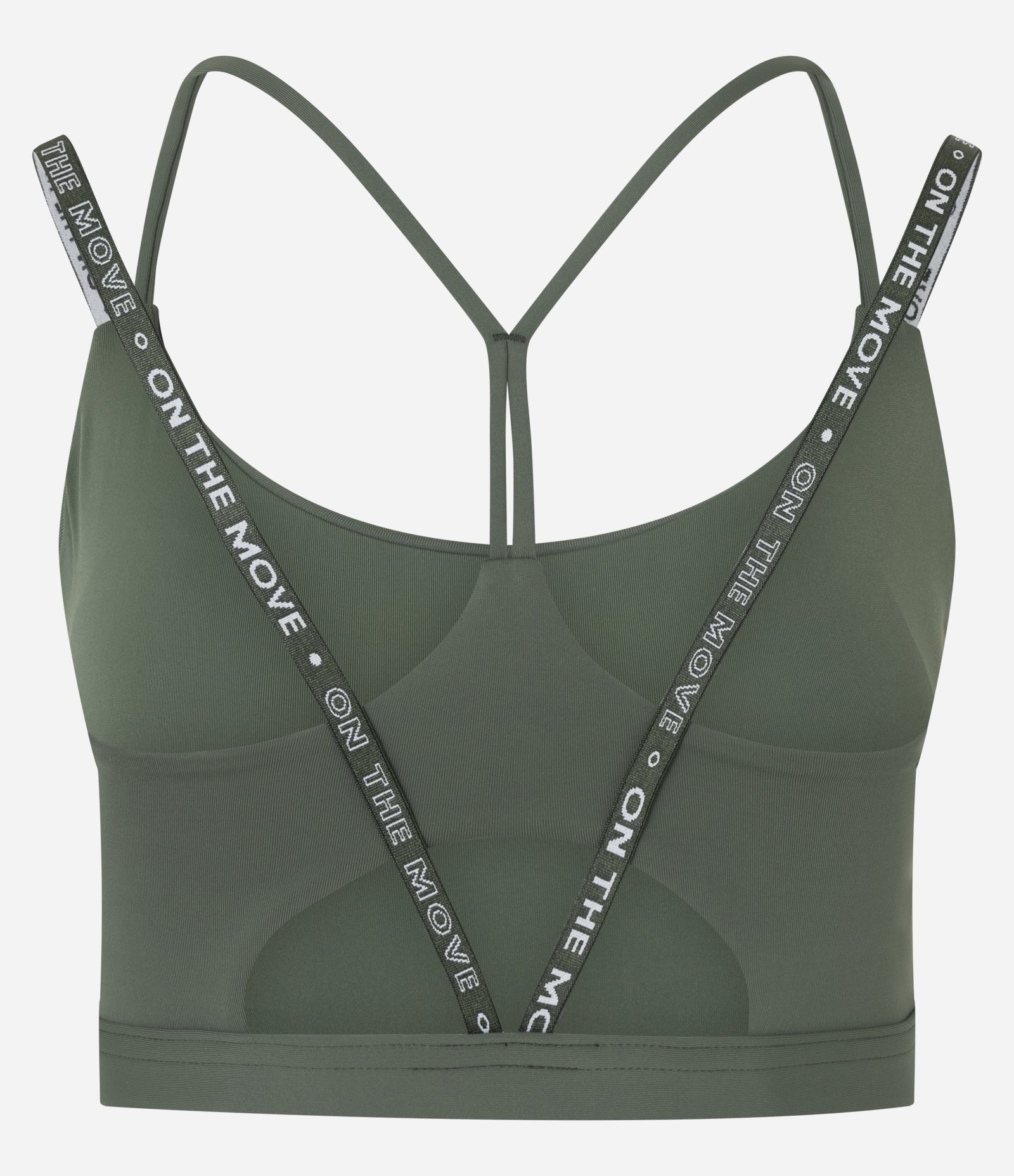 Top Esportivo com Bojo e Alças com Lettering Verde 7