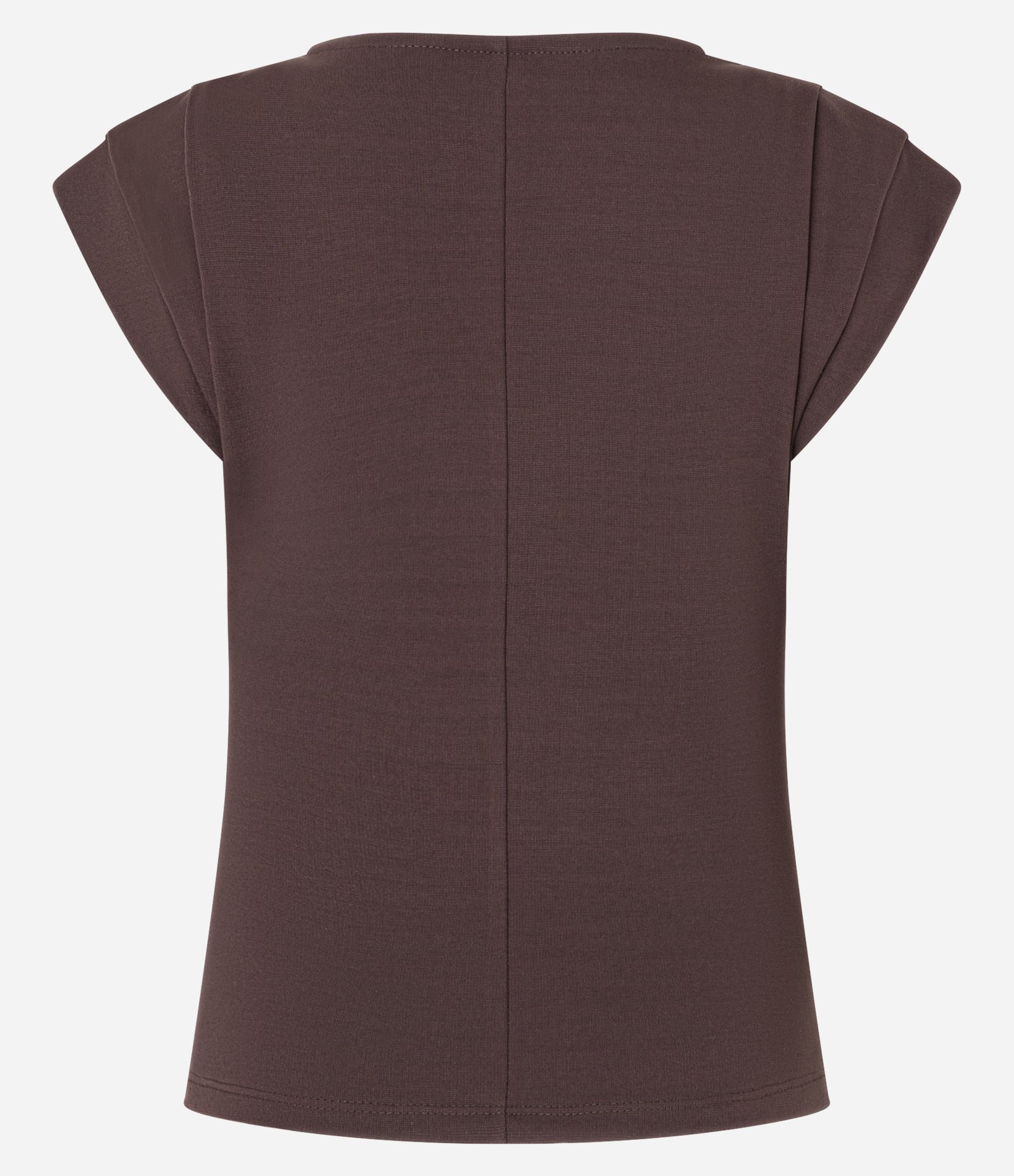 Blusa em Viscose com Pregas nos Ombros Marrom 5