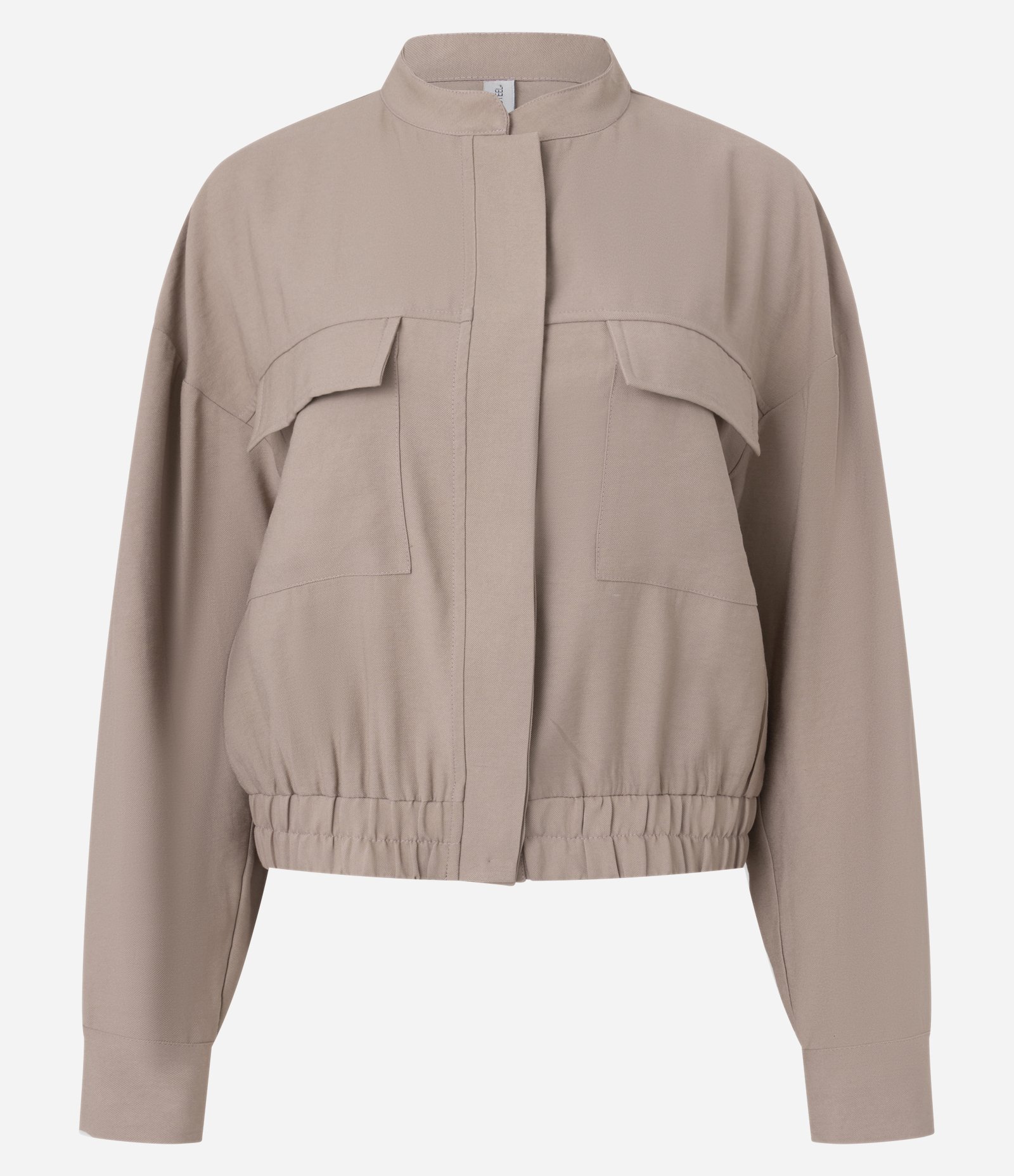 Jaqueta Alfaiatada em Viscose com Gola Padre e Bolsos Cargo Marrom 5