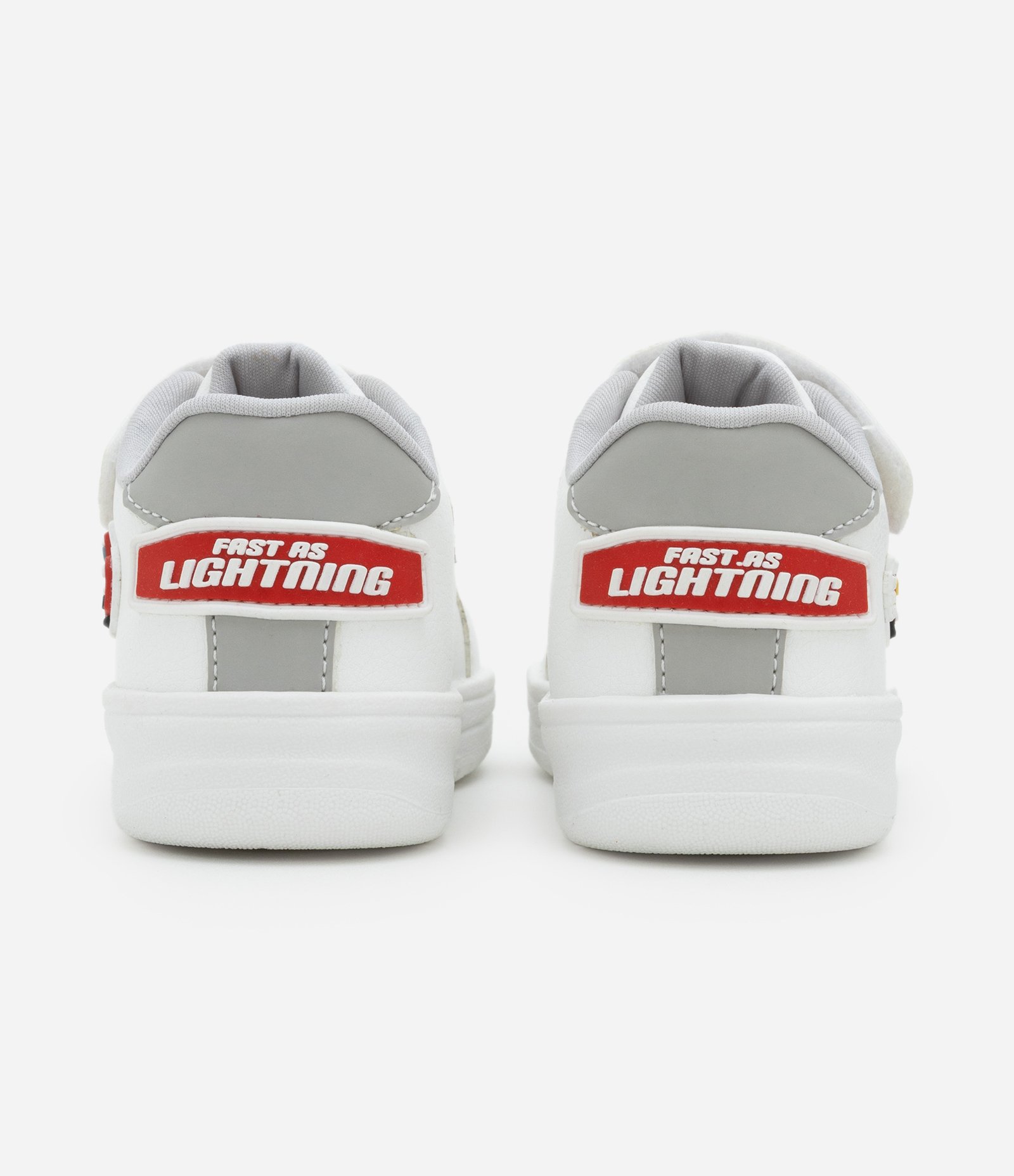 Tenis Infantil em PU com Patch Carros - Tam 20 a 27 Off White 5