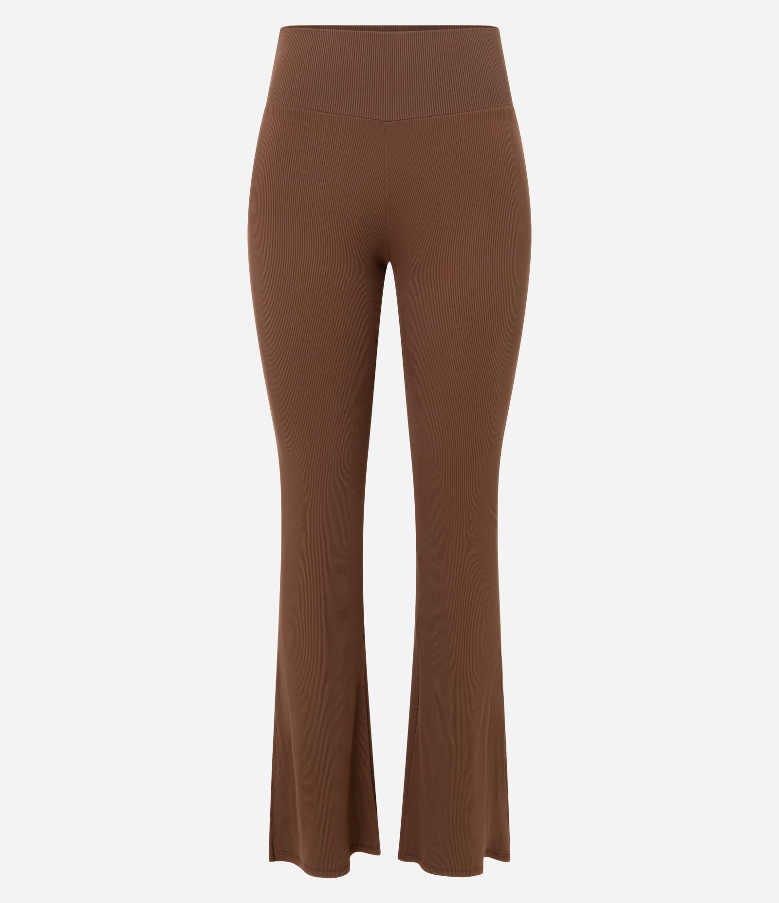 Calça Flare Esportiva em Rivana Marrom 5