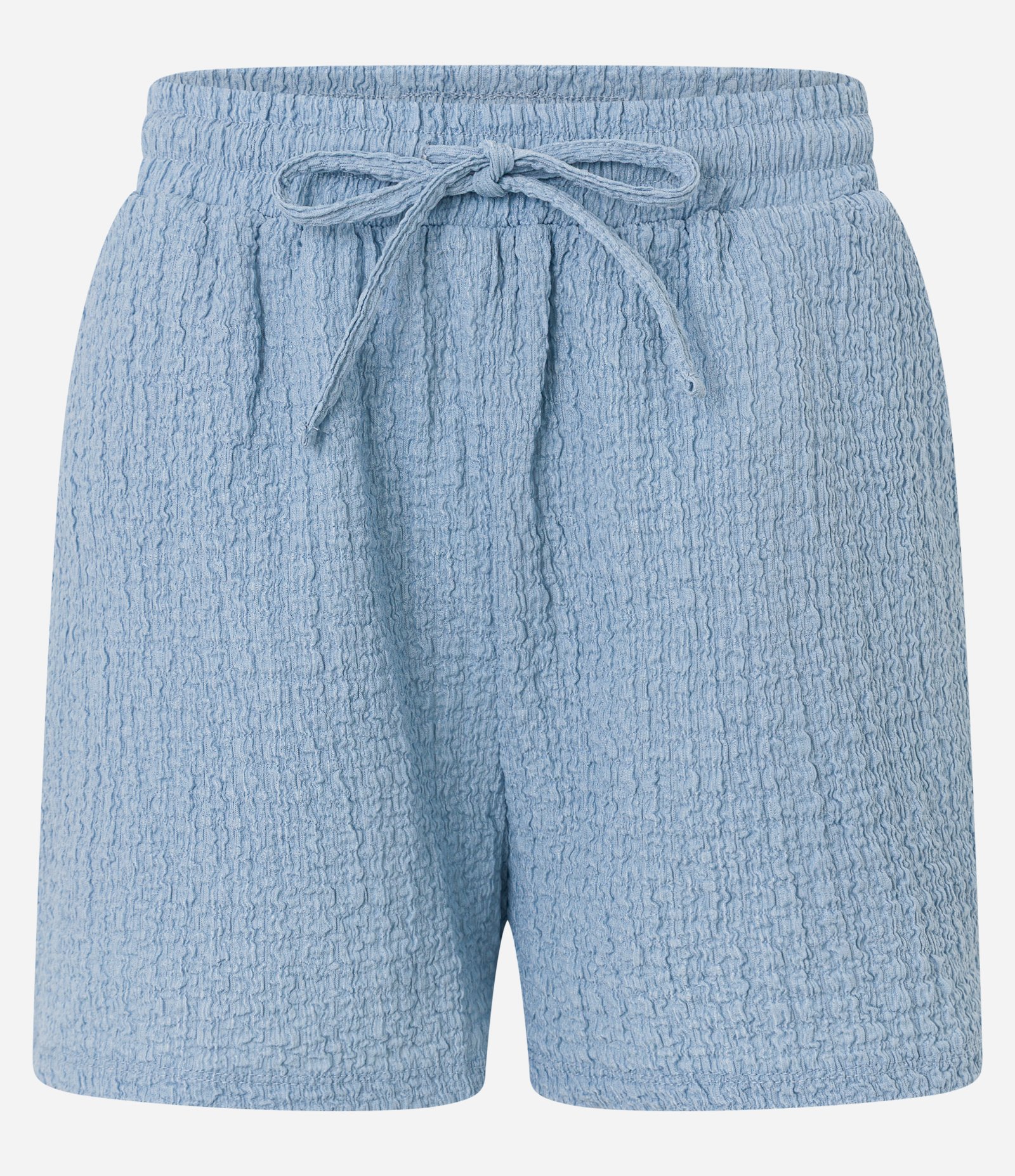Bermuda Reta em Chambray Texturizada Azul 5