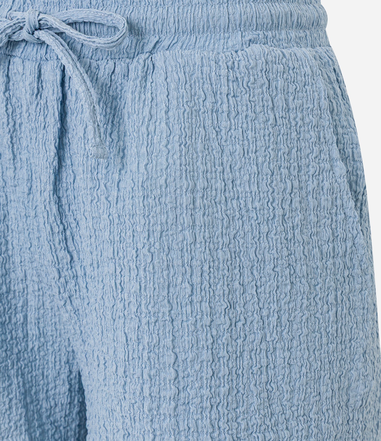 Bermuda Reta em Chambray Texturizada Azul 6