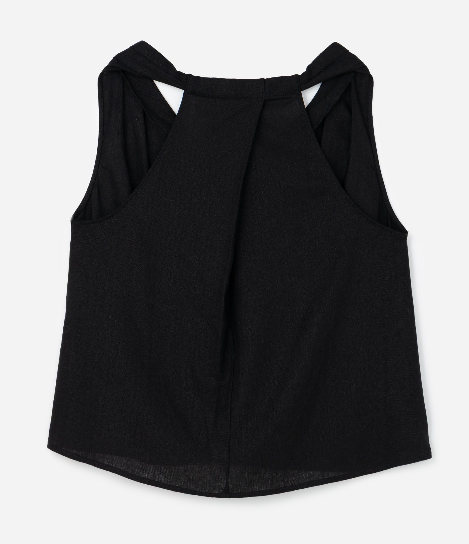 Regata em Linho Curve & Plus Size Preto 6