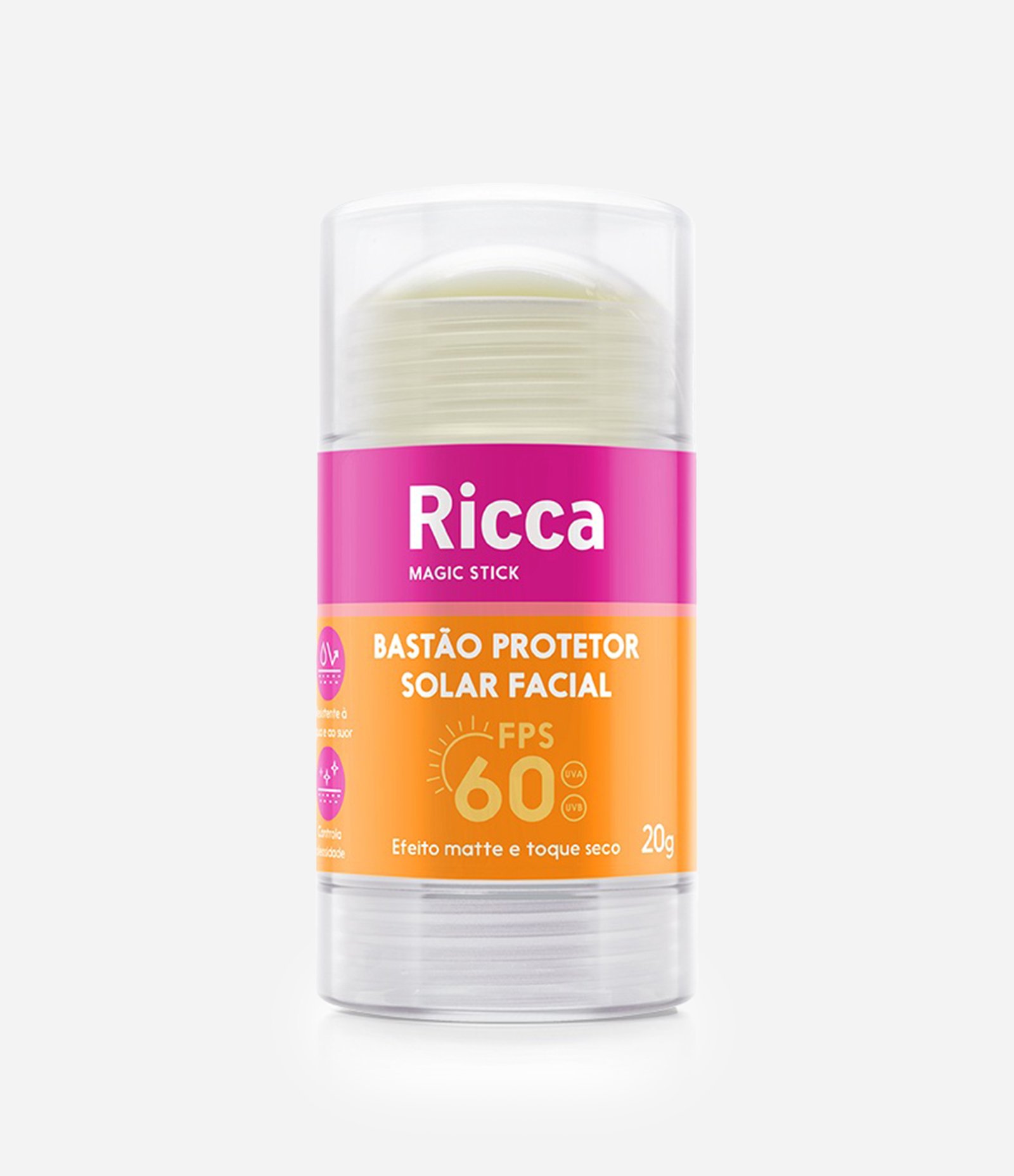 Bastão Protetor Solar FPS60 Ricca 60g 1
