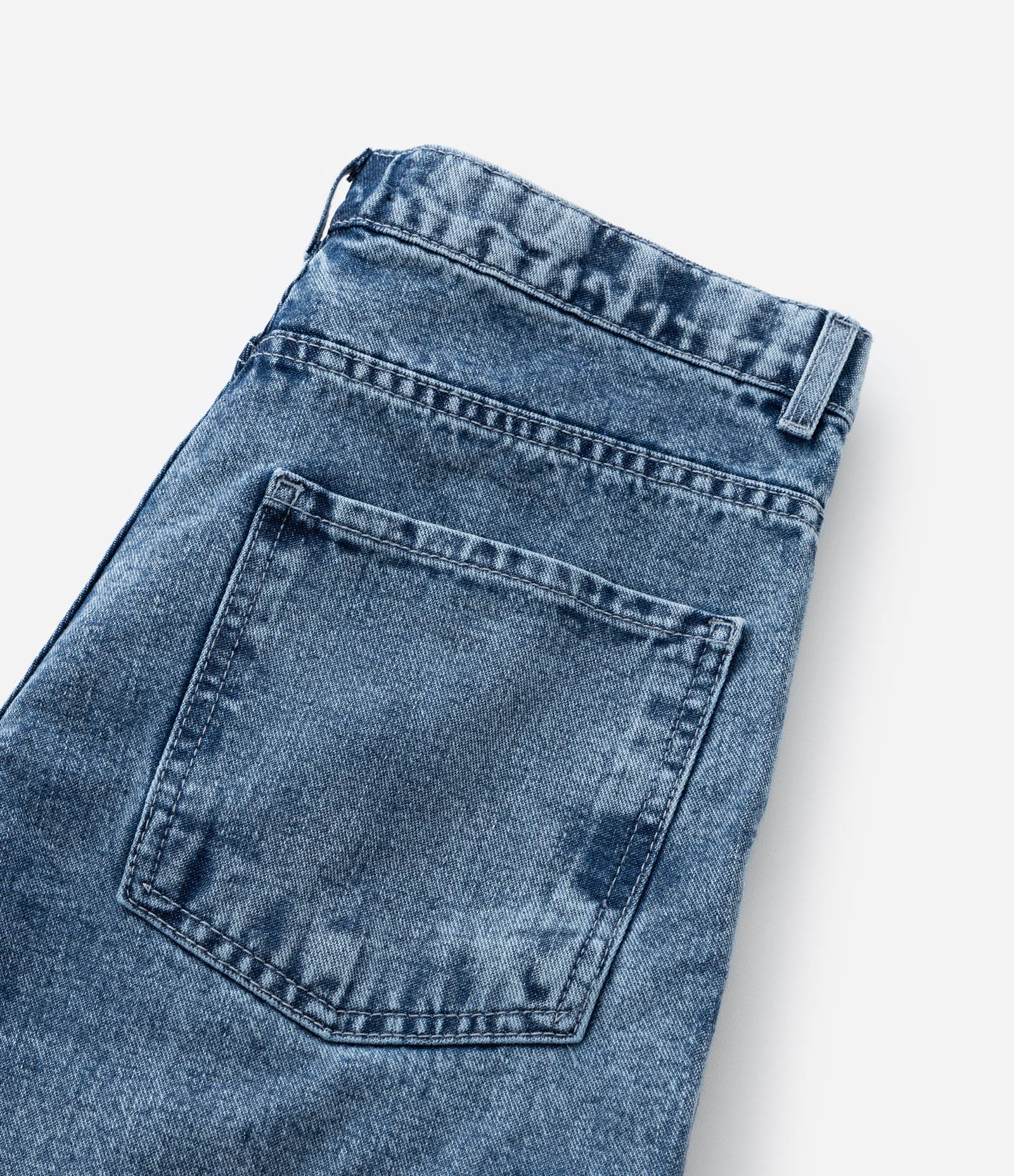 Bermuda Baggy Infantil com Bolsos Cargo - Tam 5 a 14 Anos Azul 4