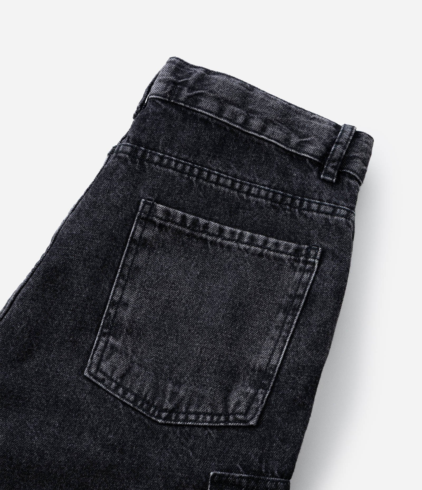 Bermuda Baggy Infantil com Bolsos Cargo - Tam 5 a 14 Anos Preto 4