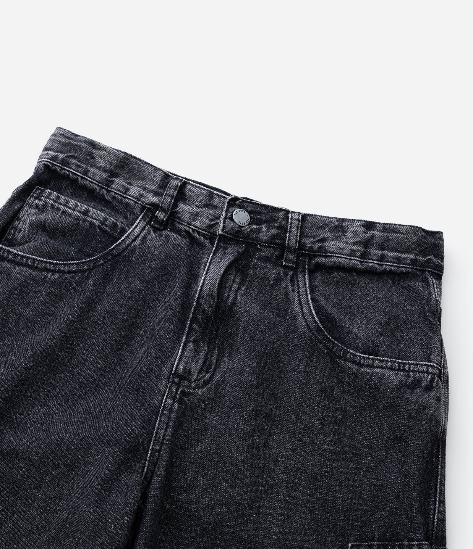 Bermuda Baggy Infantil com Bolsos Cargo - Tam 5 a 14 Anos Preto 7