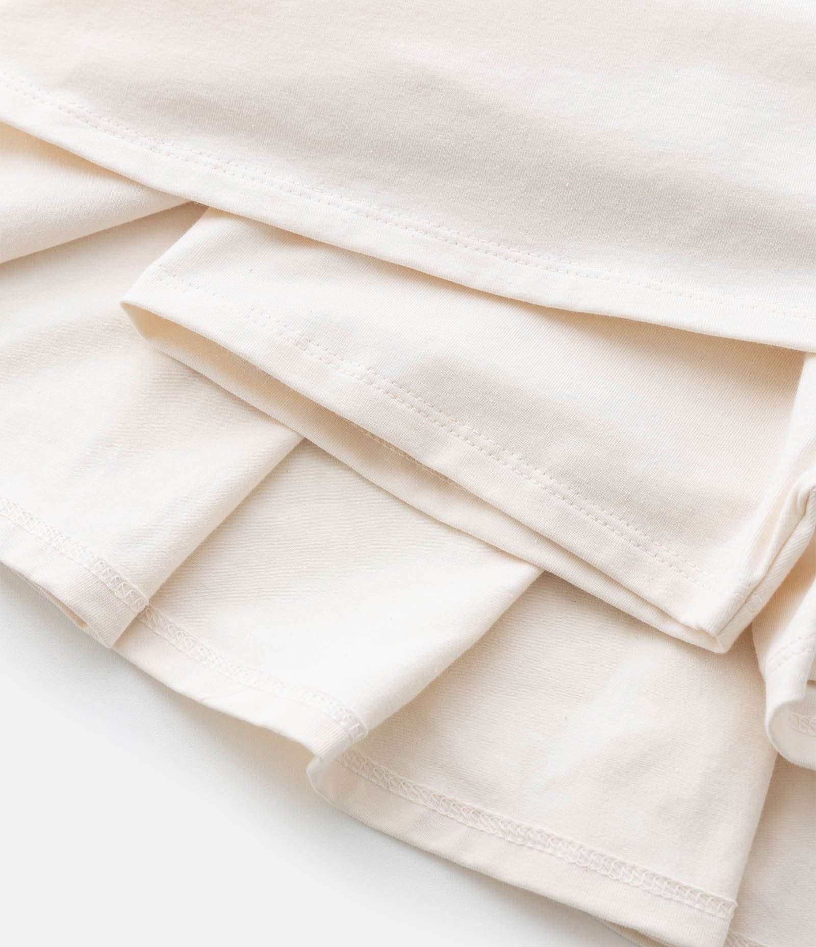 Short Saia Infantil com Pregas - Tam 5 a 14 Anos Off White 7