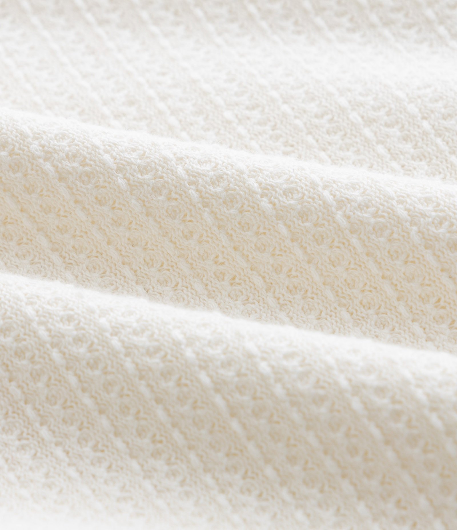 Camiseta Texturizada com Algodão e Gola Redonda Branco 8