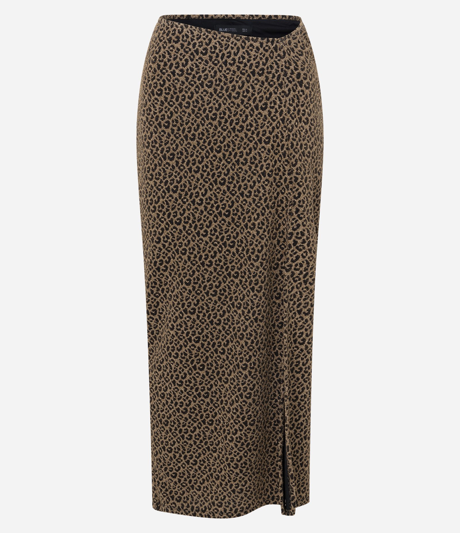 Saia New Midi em Jacquard Animal Print Onça Marrom 5