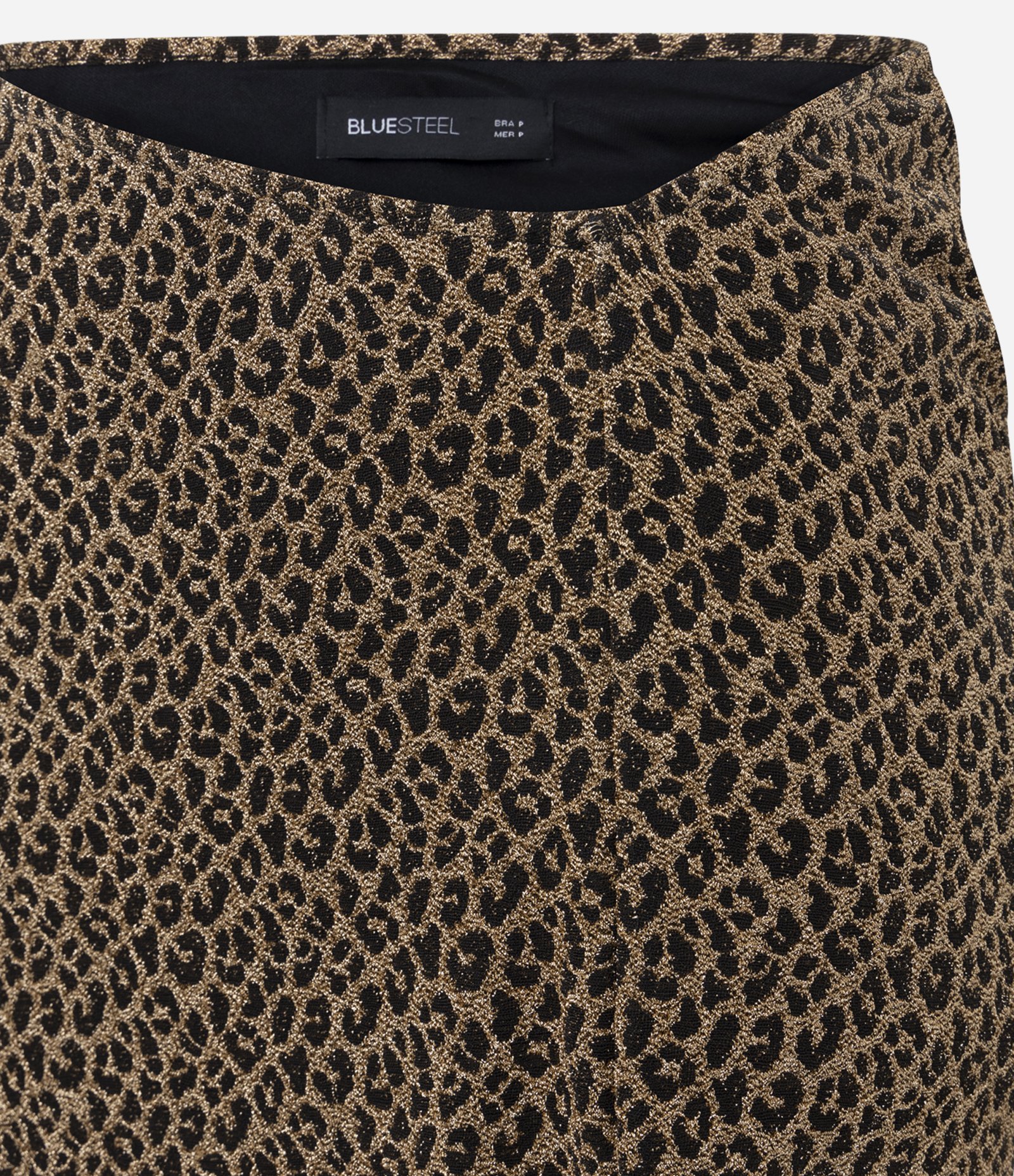 Saia New Midi em Jacquard Animal Print Onça Marrom 6