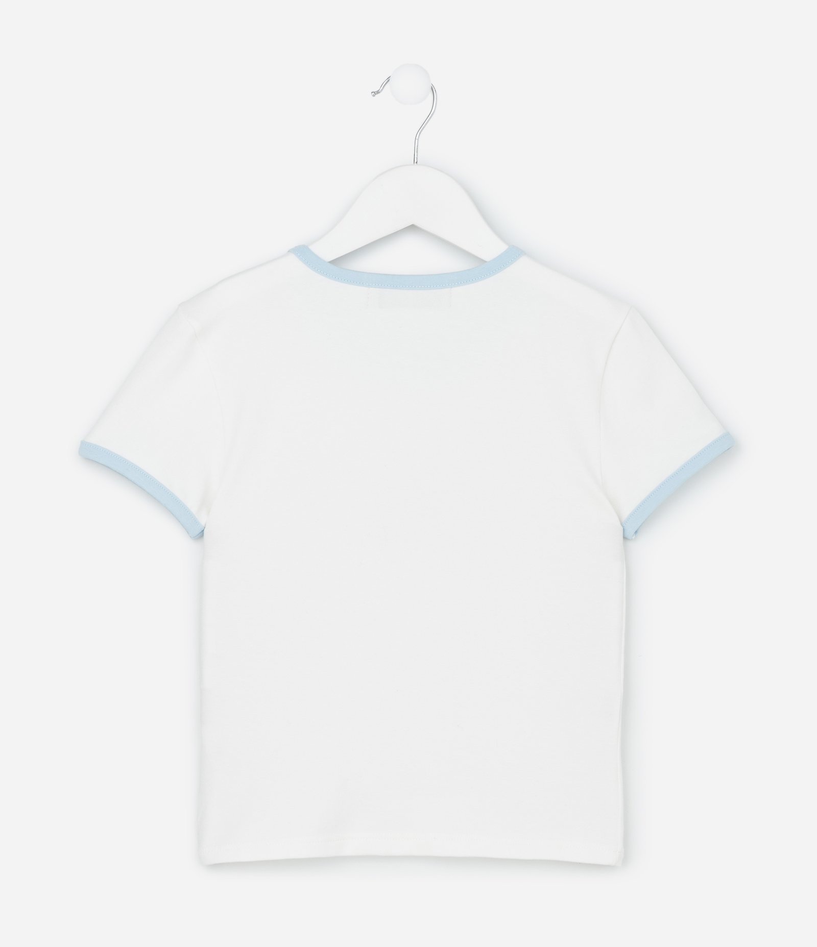 Camiseta Baby Look Infantil Estilo College com Estampa Lettering N.Y.C - Tam 5 a 14 Anos Branco 3