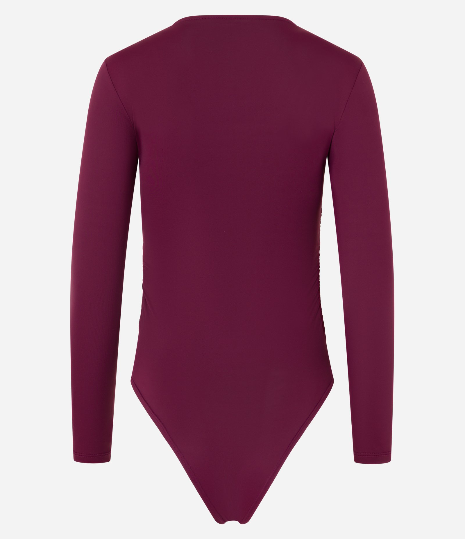 Body em Poliamida com Franzido Lateral Bordô 5