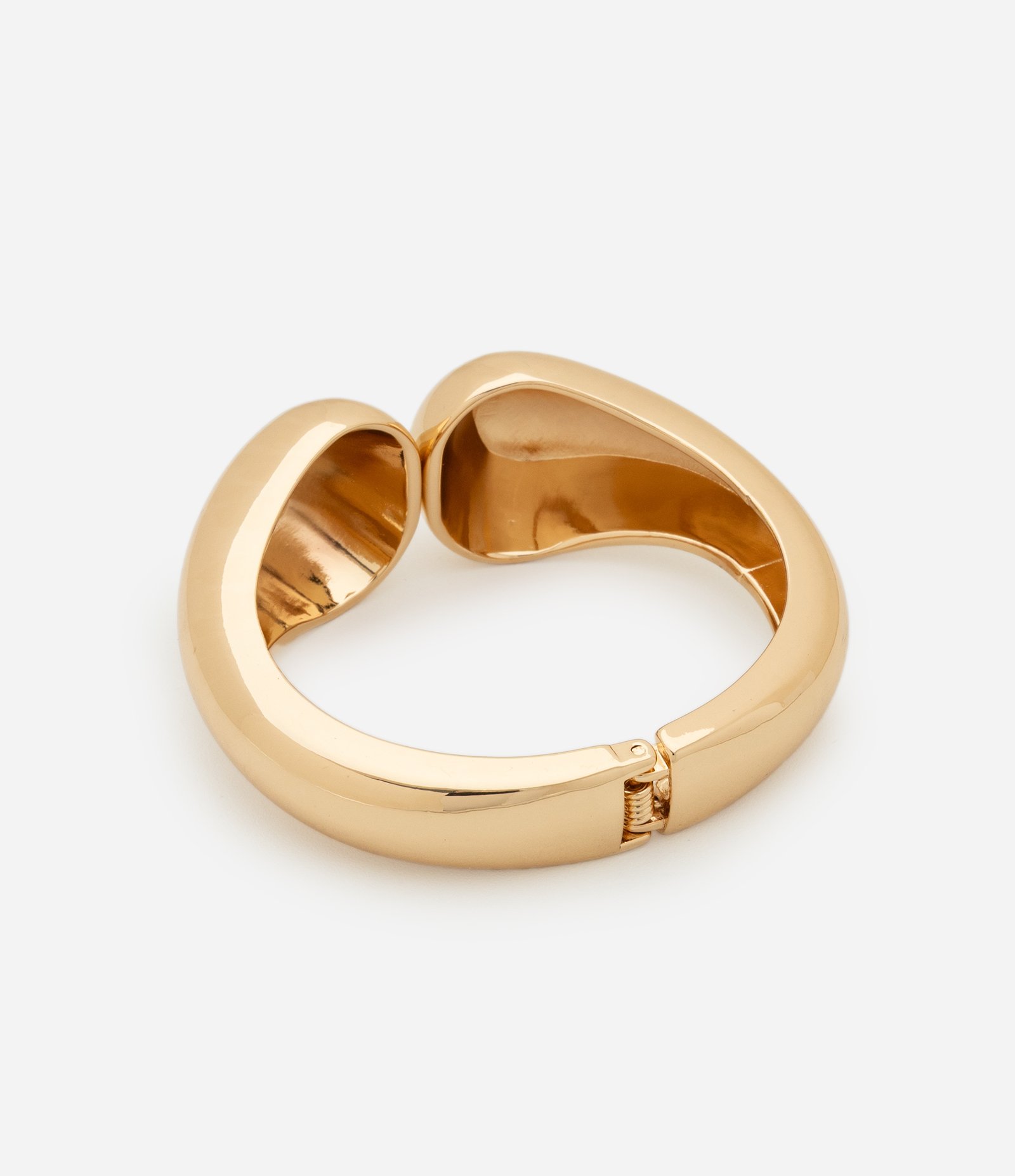 Maxi Bracelete com Forma de Gota Dupla Dourado 3
