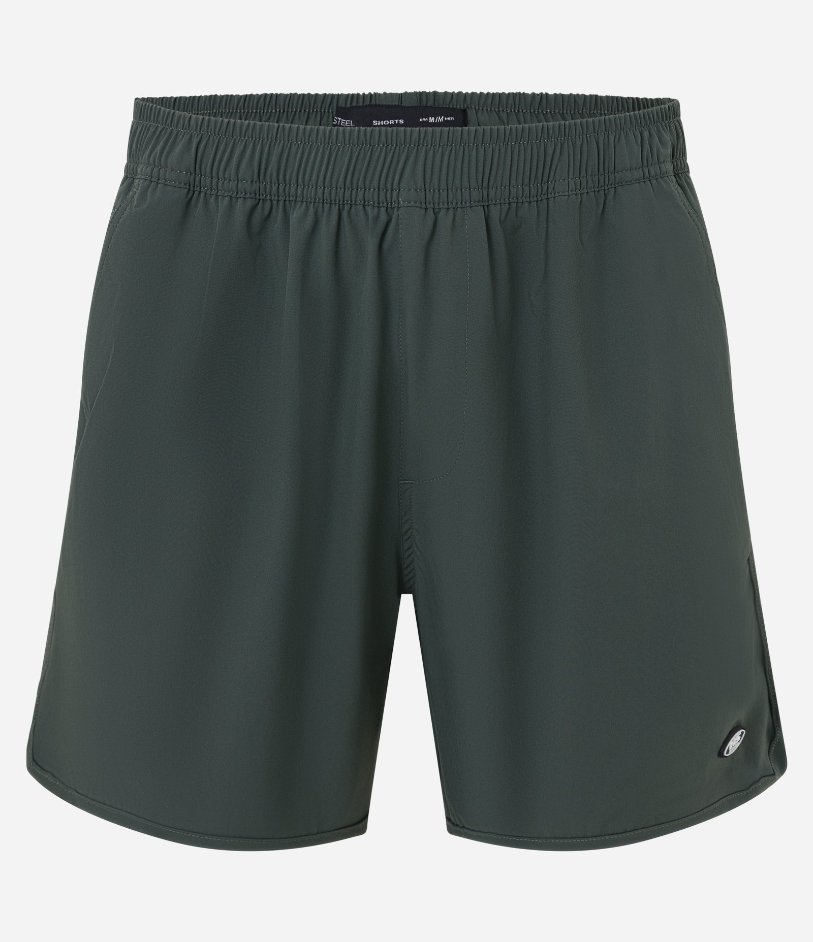 Bermuda Tecnológica Lisa com Barra Arredondada Verde 5