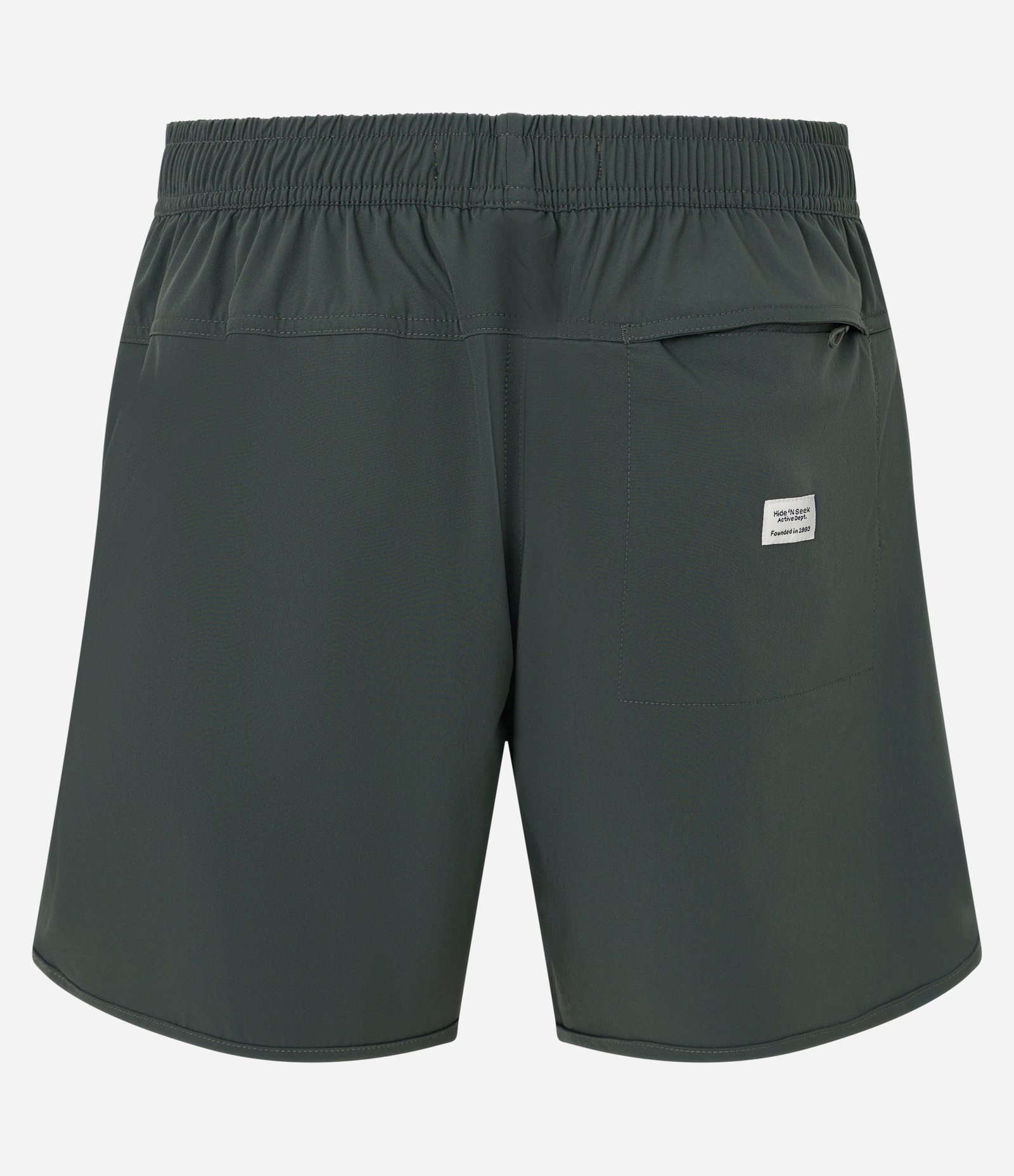 Bermuda Tecnológica Lisa com Barra Arredondada Verde 7