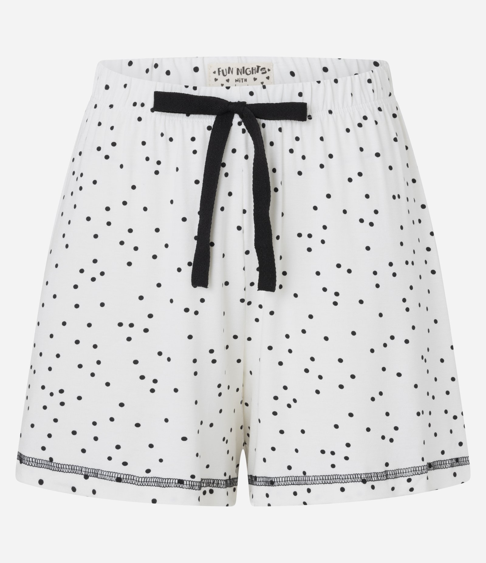 Short de Pijama em Viscose com Estampa Poá Branco 4