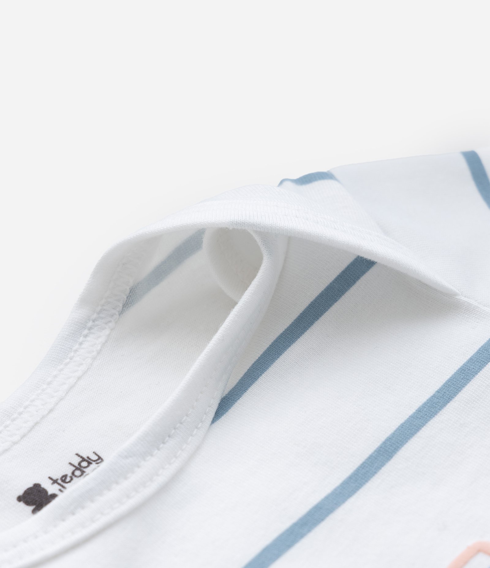 Body Infantil com Estampa Listrada e Carrinhos - Tam RN a 18 Meses Branco 5