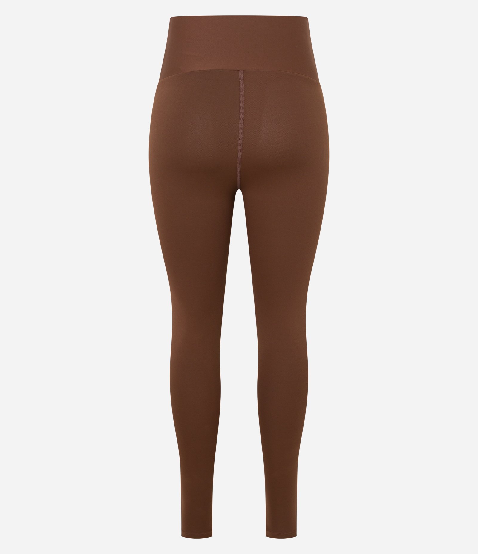 Calça Legging Esportiva em Microfibra com Cós Franzido Marrom 7
