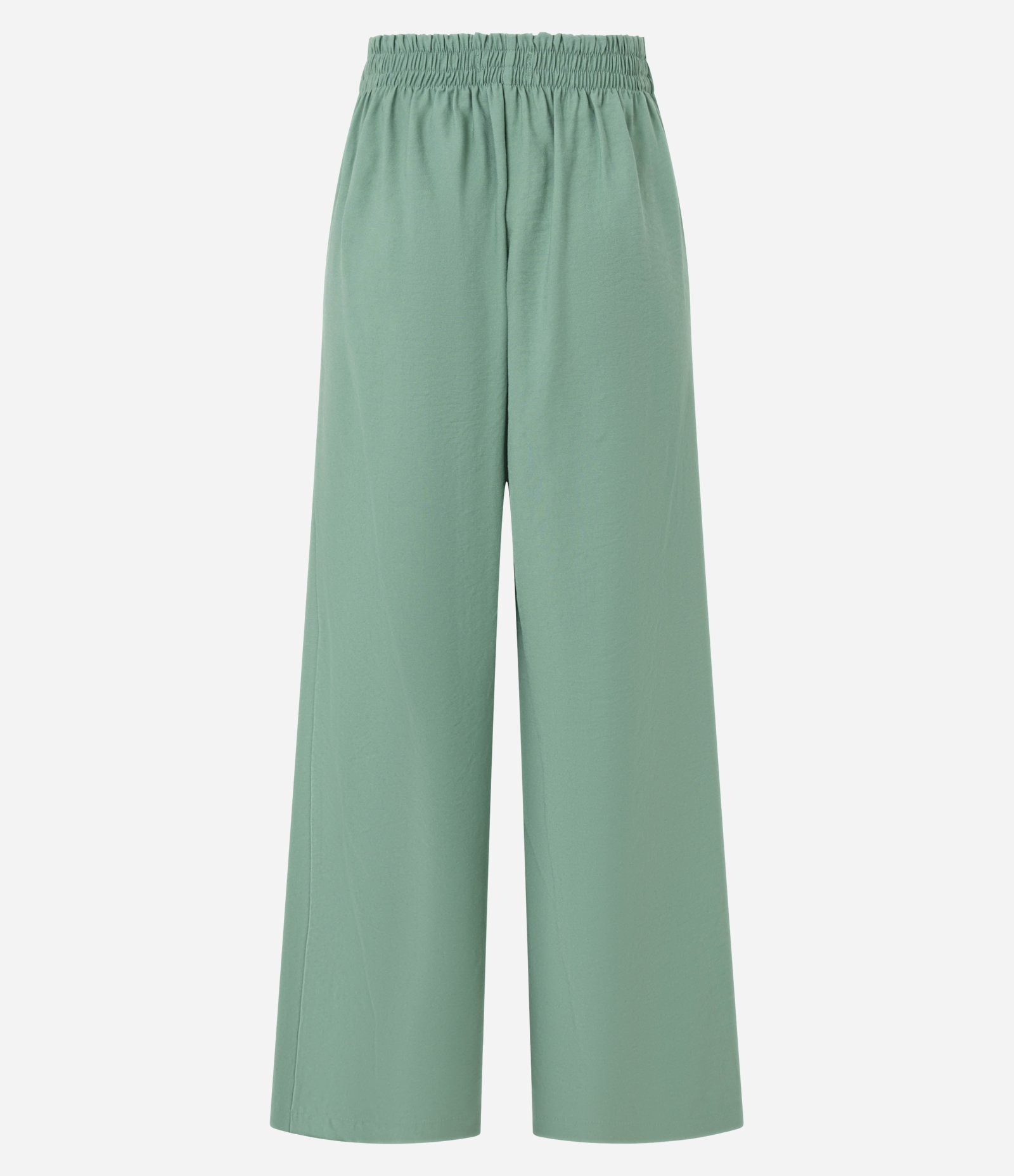 Calça Wide Leg Alfaiatada com Cintinho Embutido Verde 8