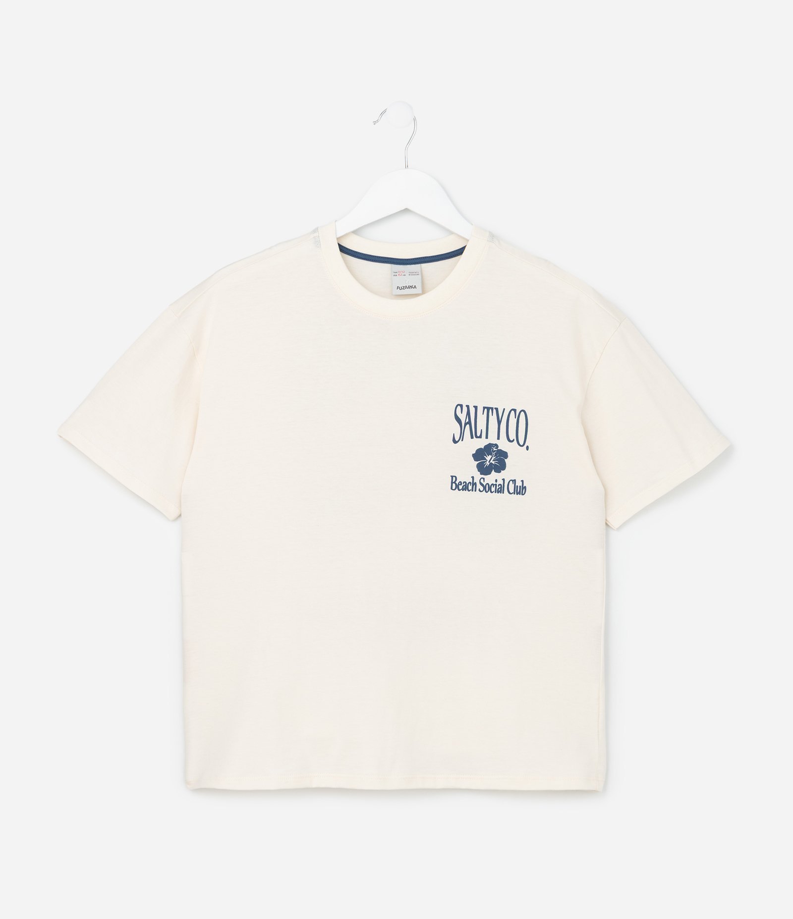 Camiseta Infantil com Estampa Selos SaltyCo - Tam 5 a 14 Anos Off White 2