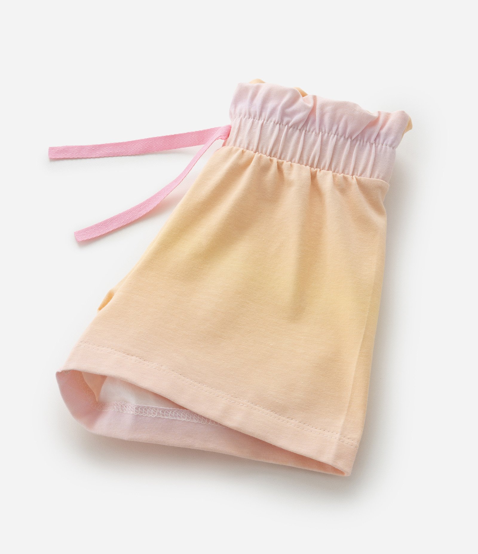 Short Clochard Infantil em Cotton com Estampa Tie Dye - Tam 1 a 6 Anos Rosa 4