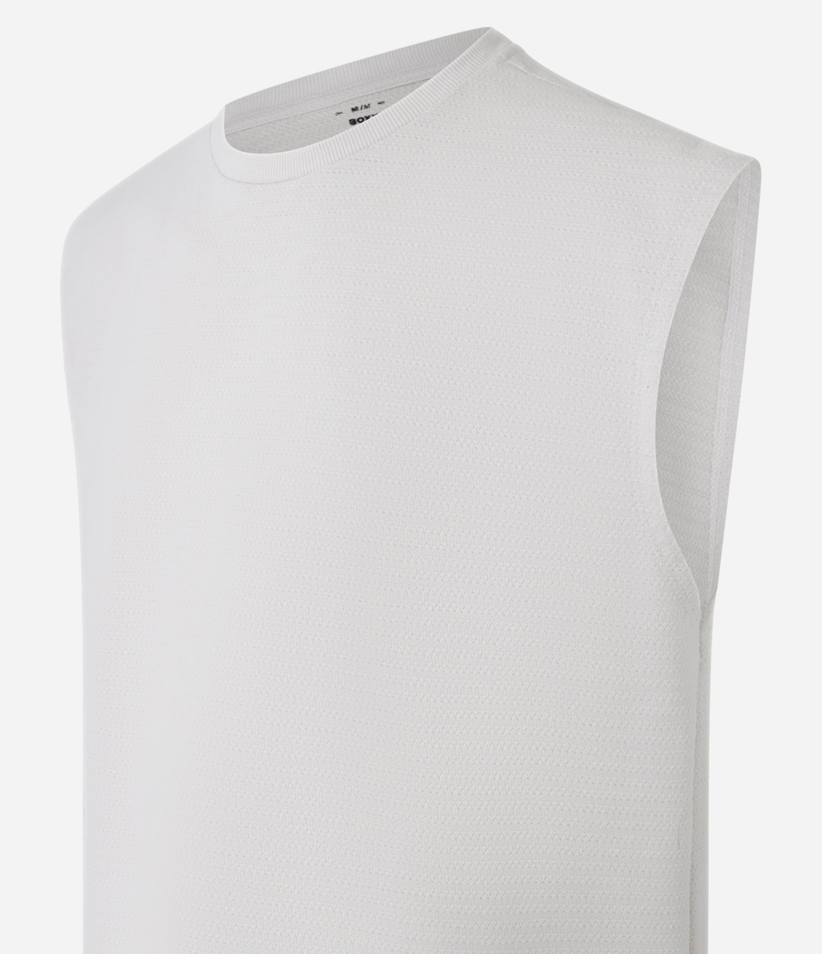 Regata Boxy em Algodão Texturizada Bege 6