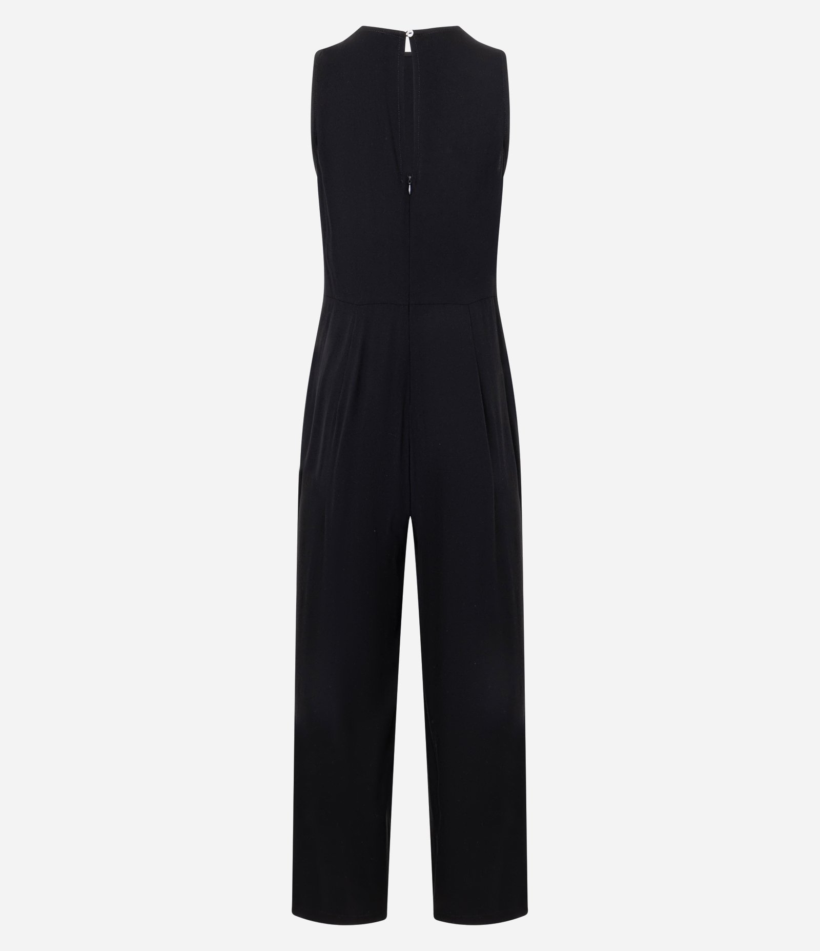 Macacão em Viscose com Alça Larga e Bolsos Preto 6