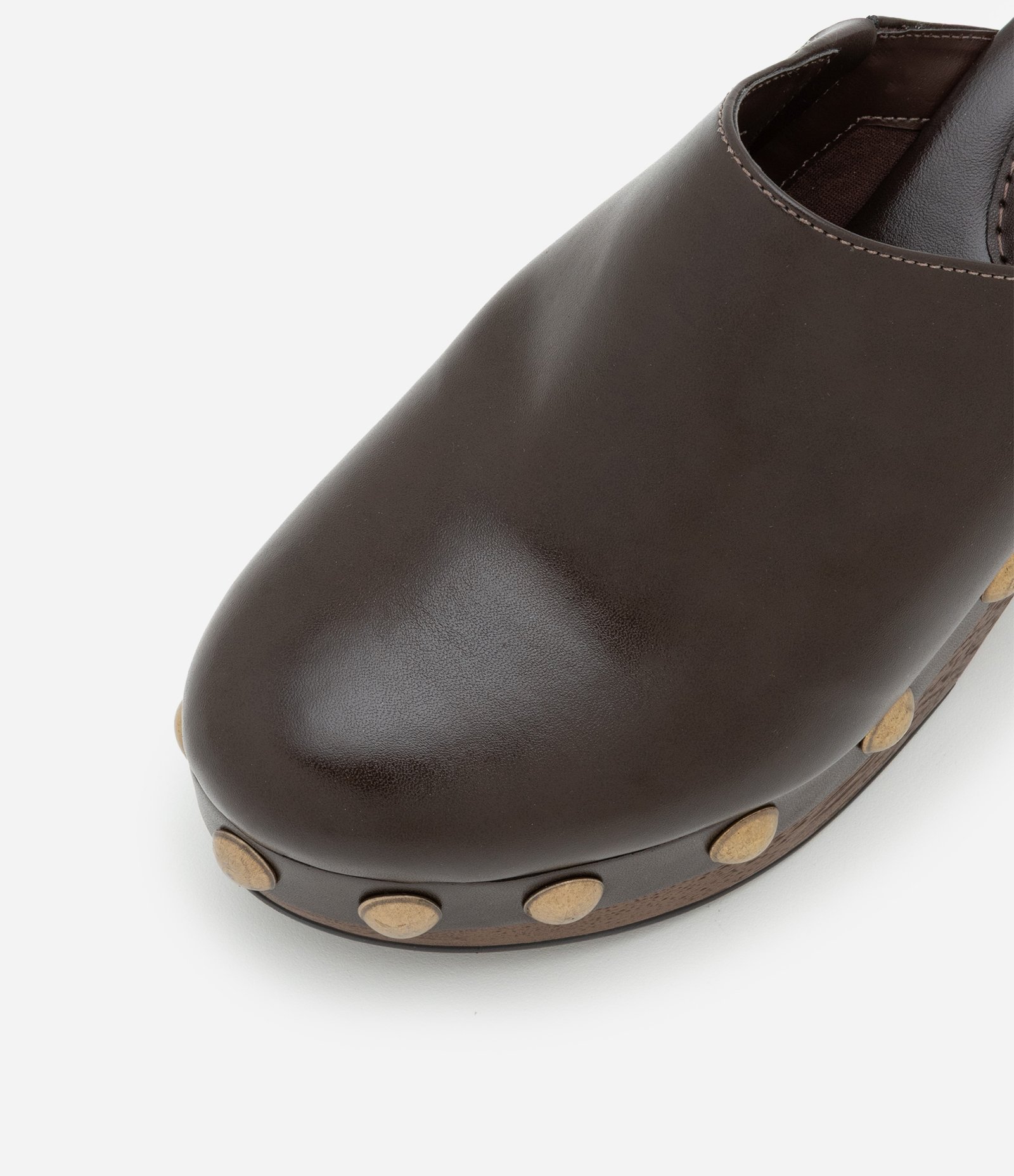 Sapato Mule Boho com Tachinhas Marrom 5