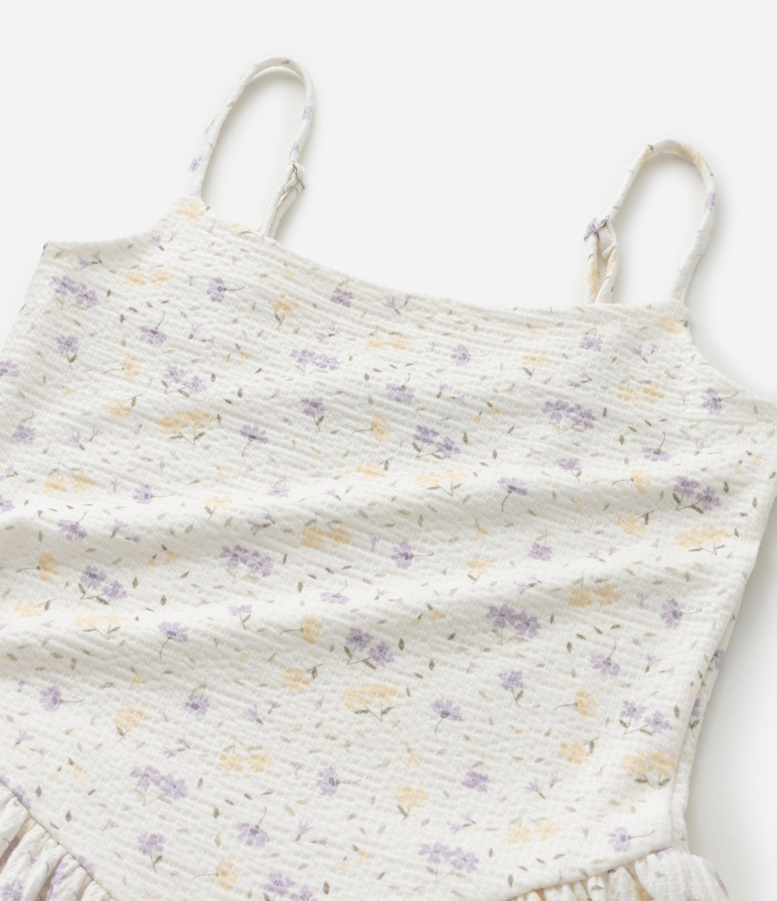 Vestido Regular Infantil com Estampa Floral - Tam 5 a 14 Anos Bege 8