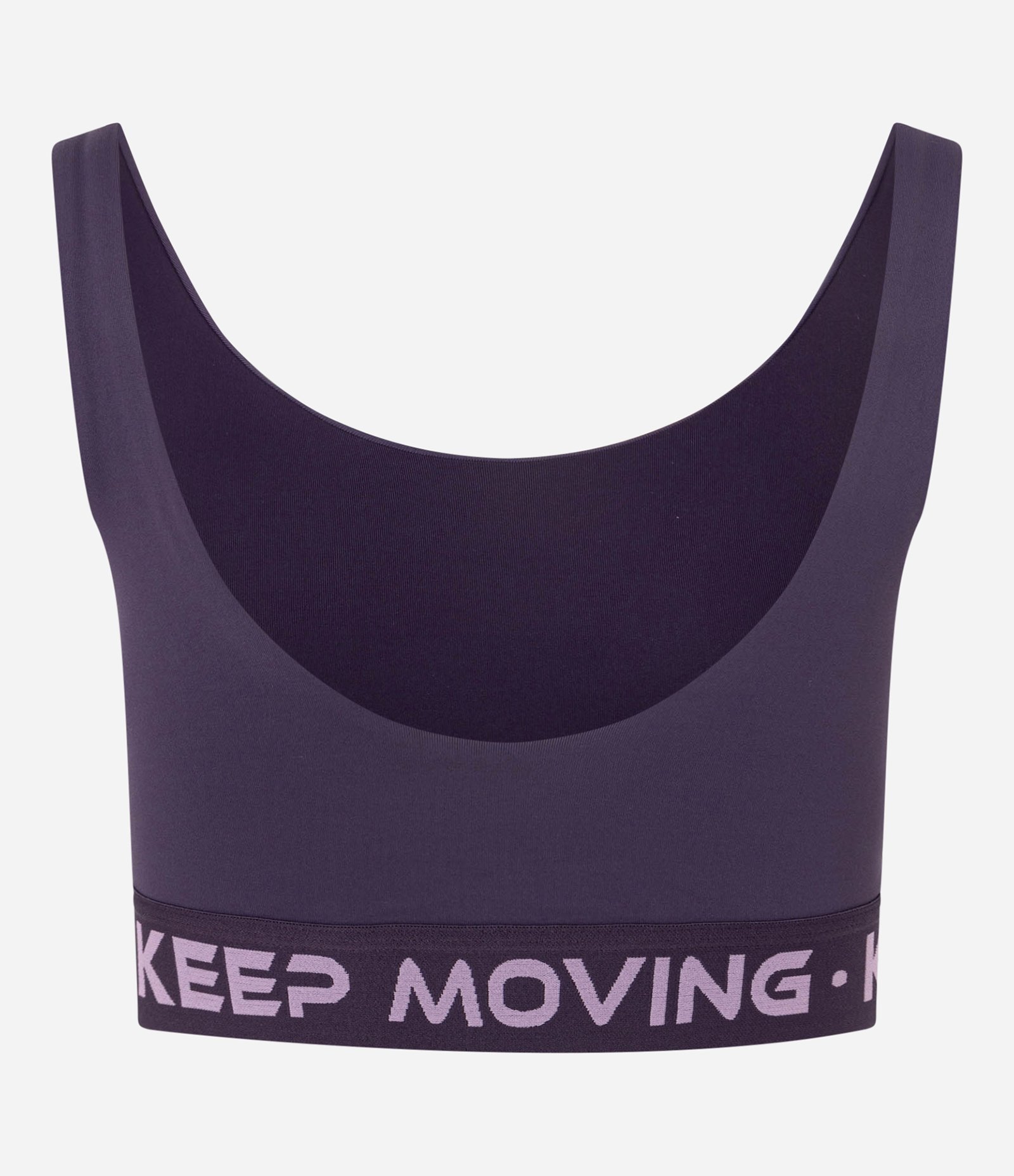 Top Bojo Esportivo com Alça Larga e Cós Elástico Estampado Roxo 6