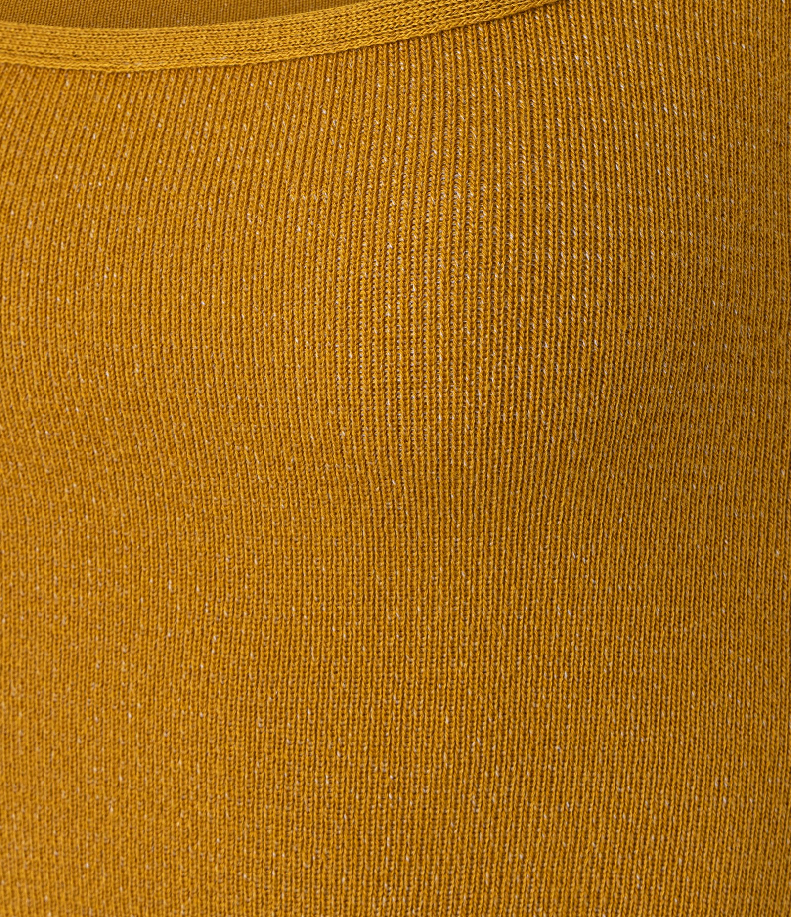 Blusa Cropped sem Manga em Tricô com Decote Quadrado Amarelo 6