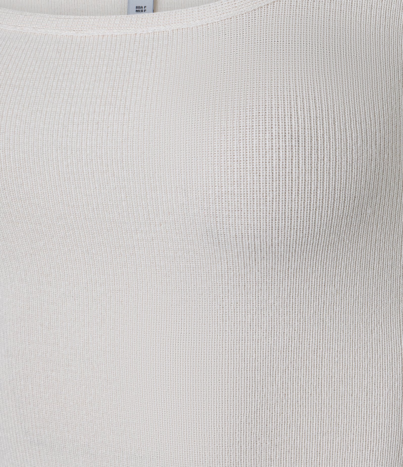 Blusa Cropped sem Manga em Tricô com Decote Quadrado Branco 6