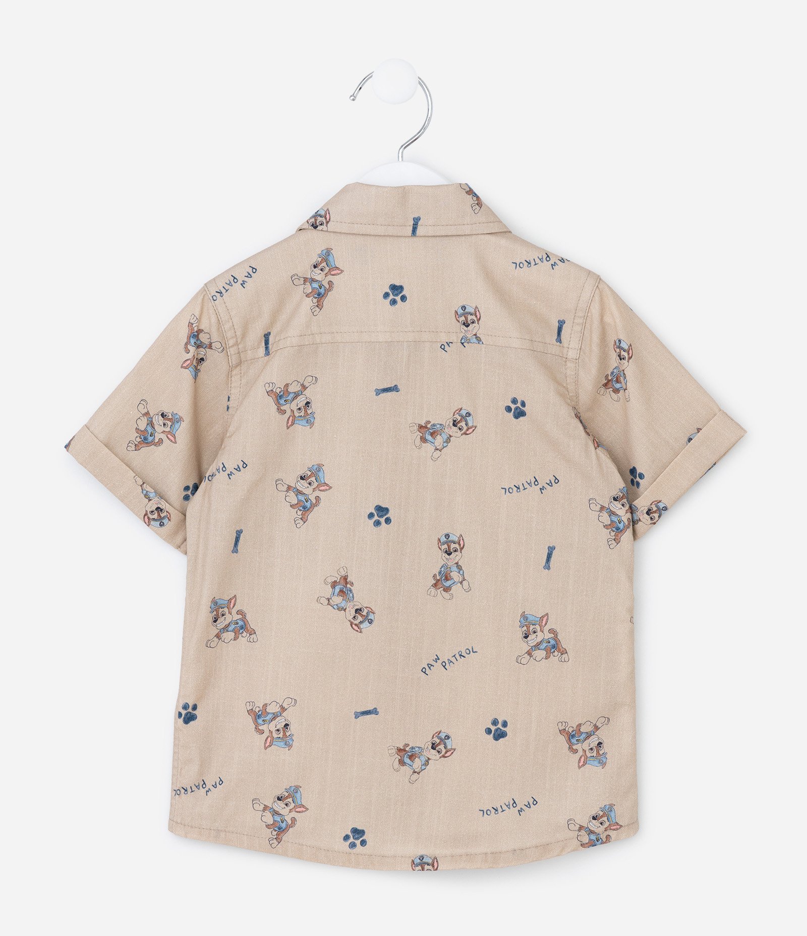 Conjunto Infantil em Algodão Patrulha Canina - Tam 2 a 6 Anos Marrom/Azul 3