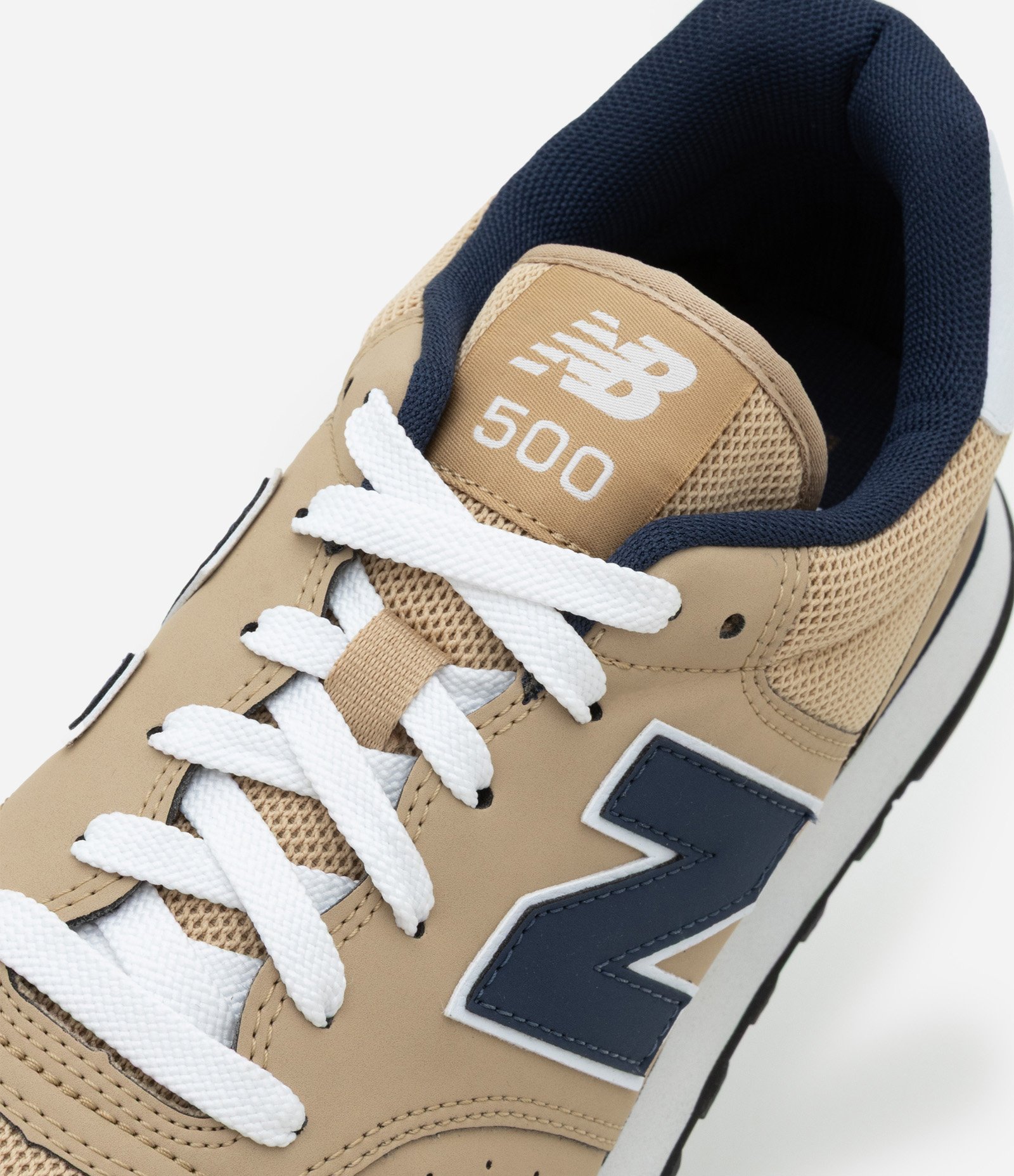 Tênis New Balance 500V2 em PU com Texturas Bege 3