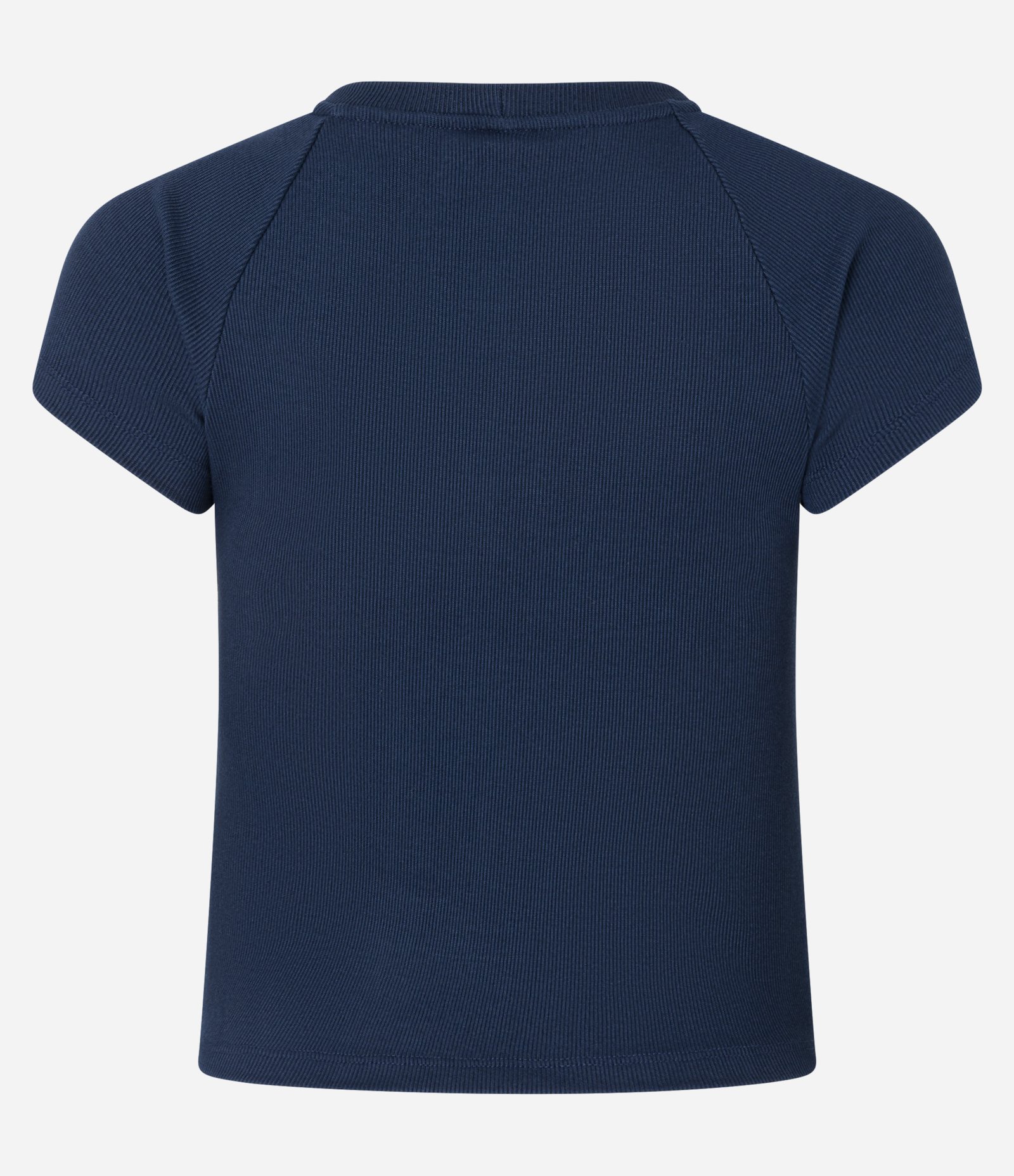 Blusa Básica em Ribana com Cava Raglan Azul 3