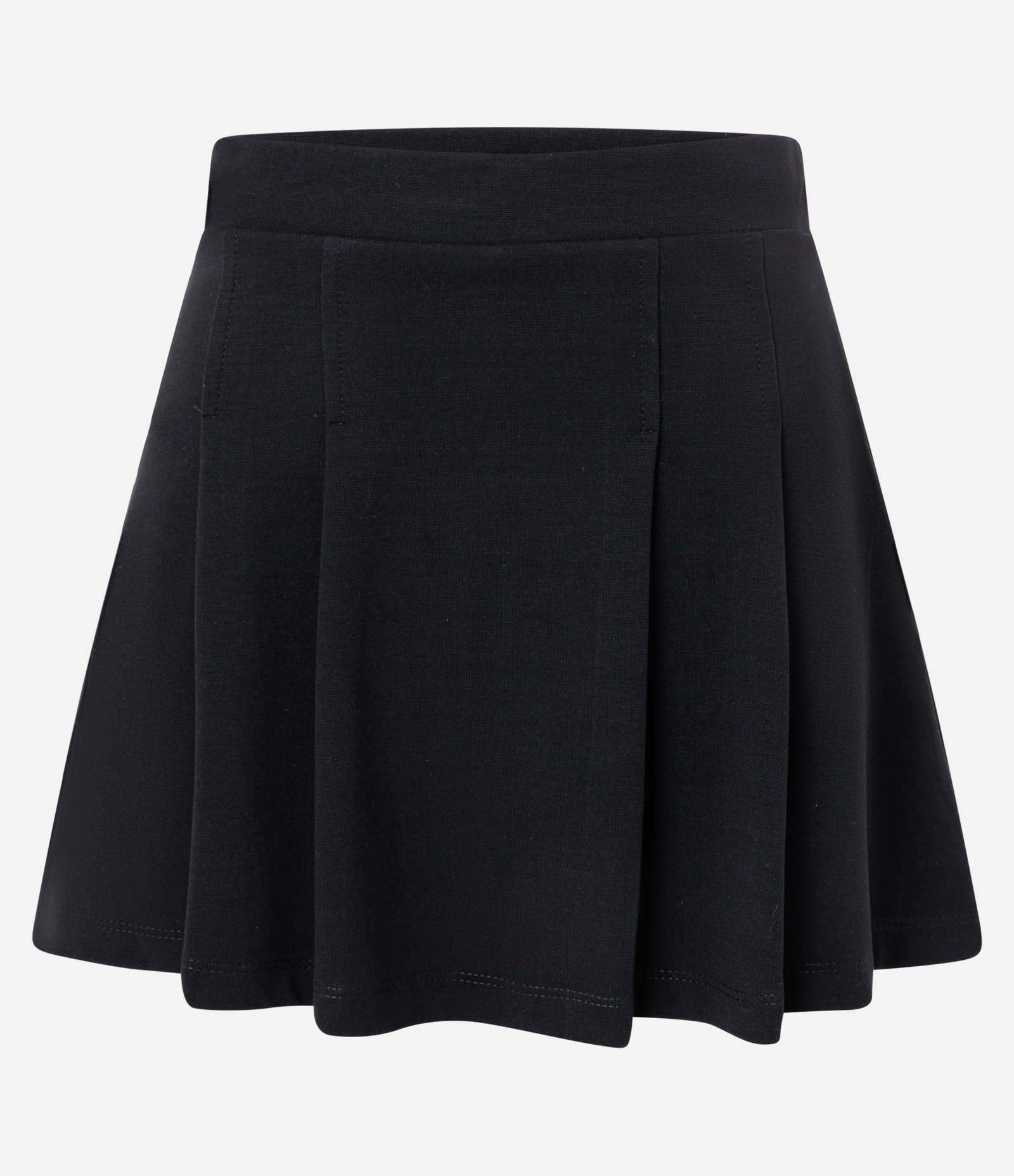 Short Saia em Ponto Roma com Pregas Preto 5