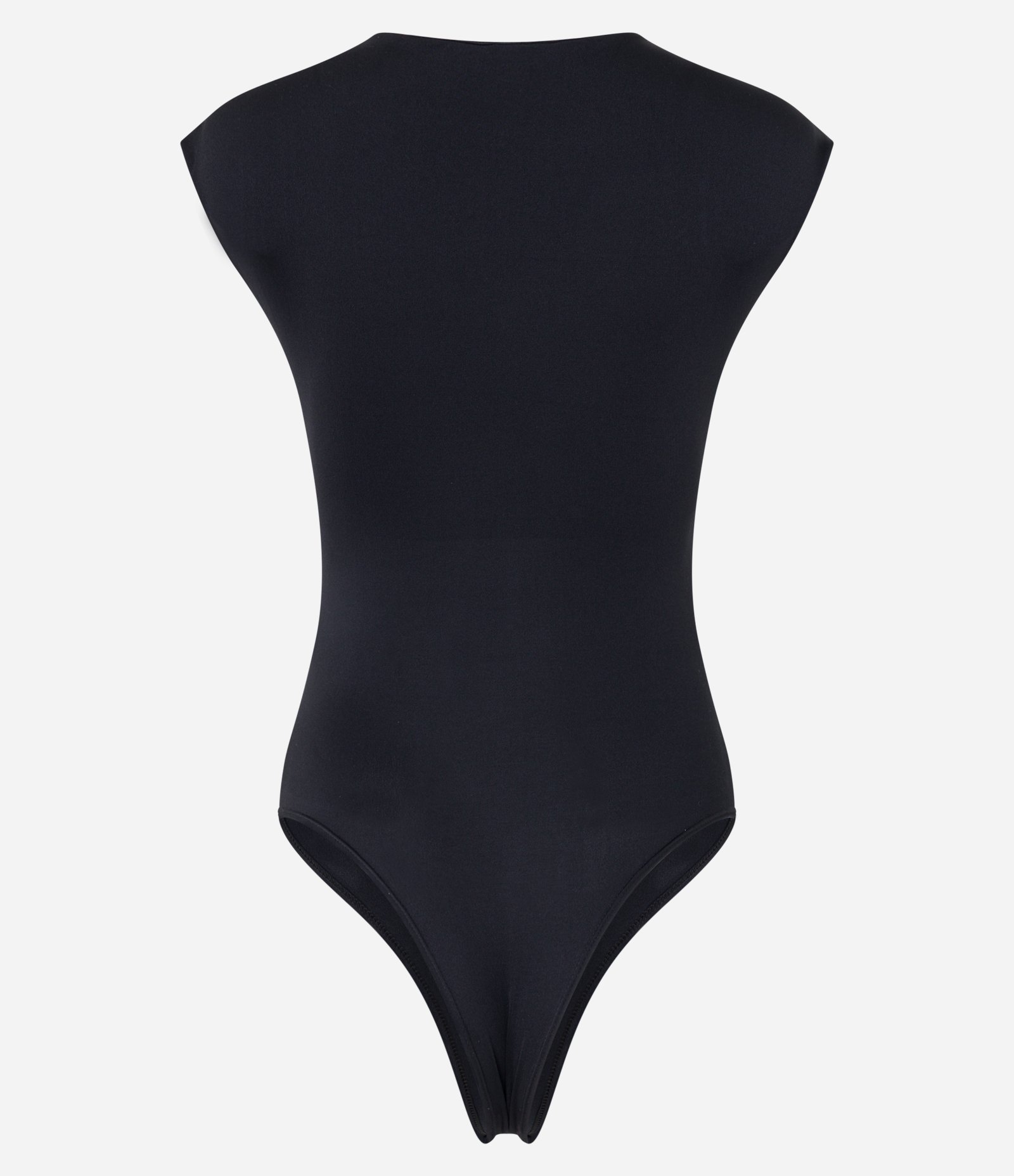 Body Básico em Microfibra com Decote Redondo Preto 5