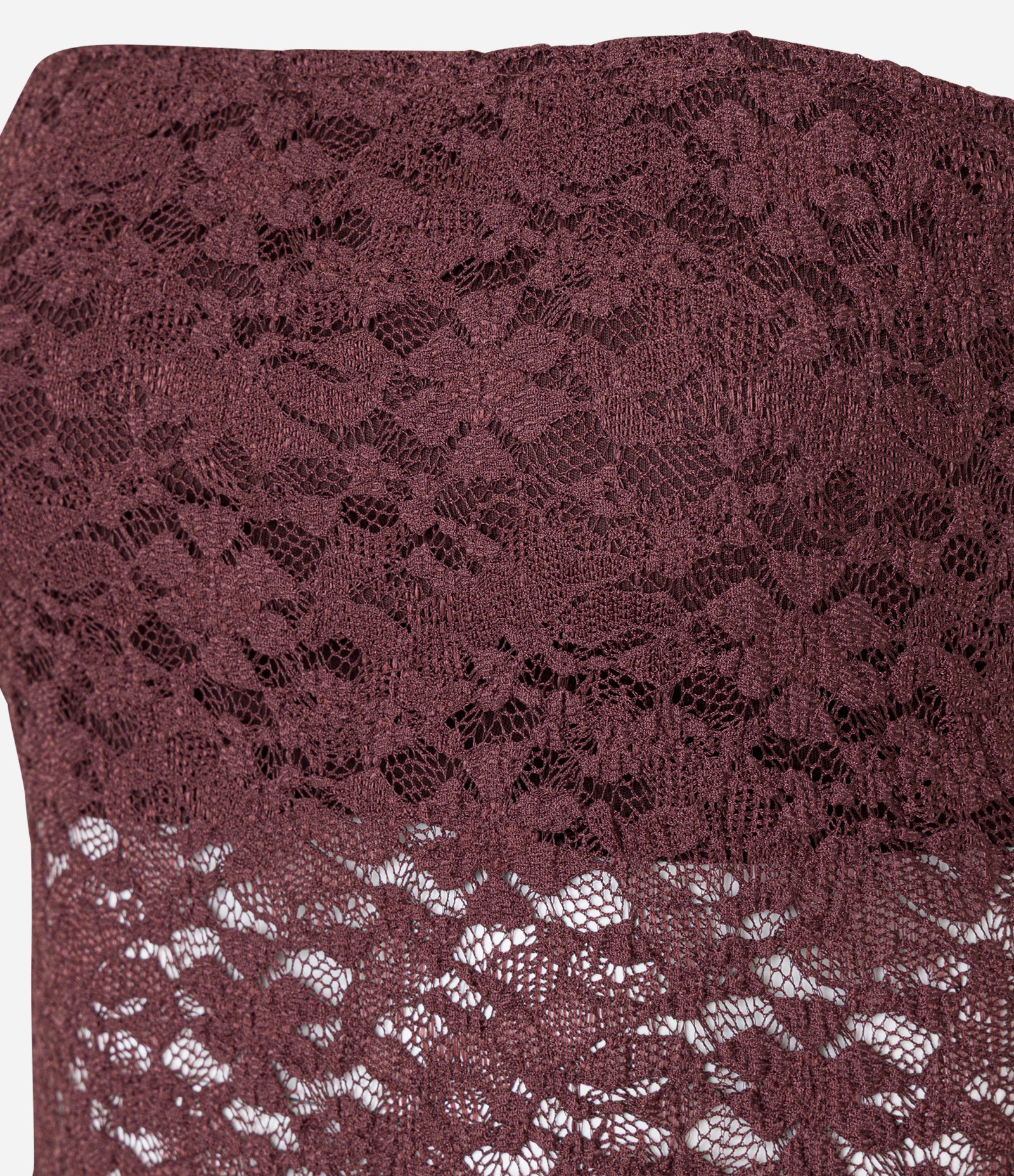 Blusa Tomara que Caia em Renda com Pontas Diferenciadas Marrom 7