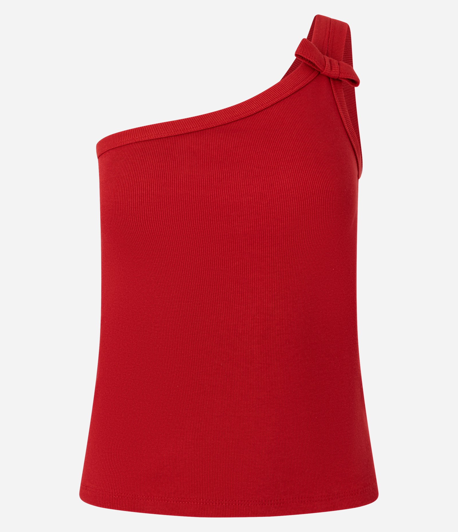 Blusa Ombro Só com Lacinho na Alça Larga Vermelho 4