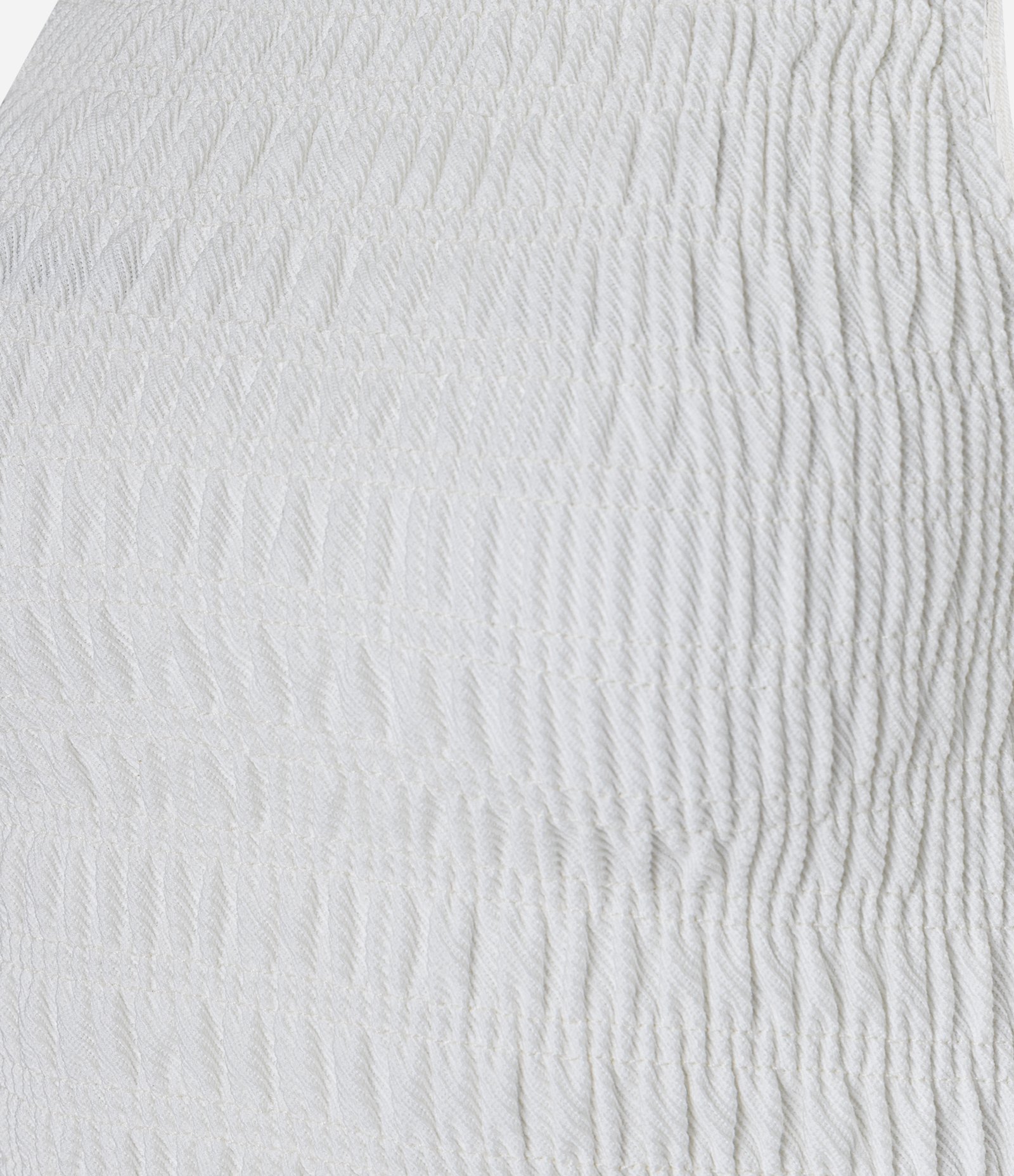 Blusa Regata em com Lastex e Babadinho na Barra Branco 8